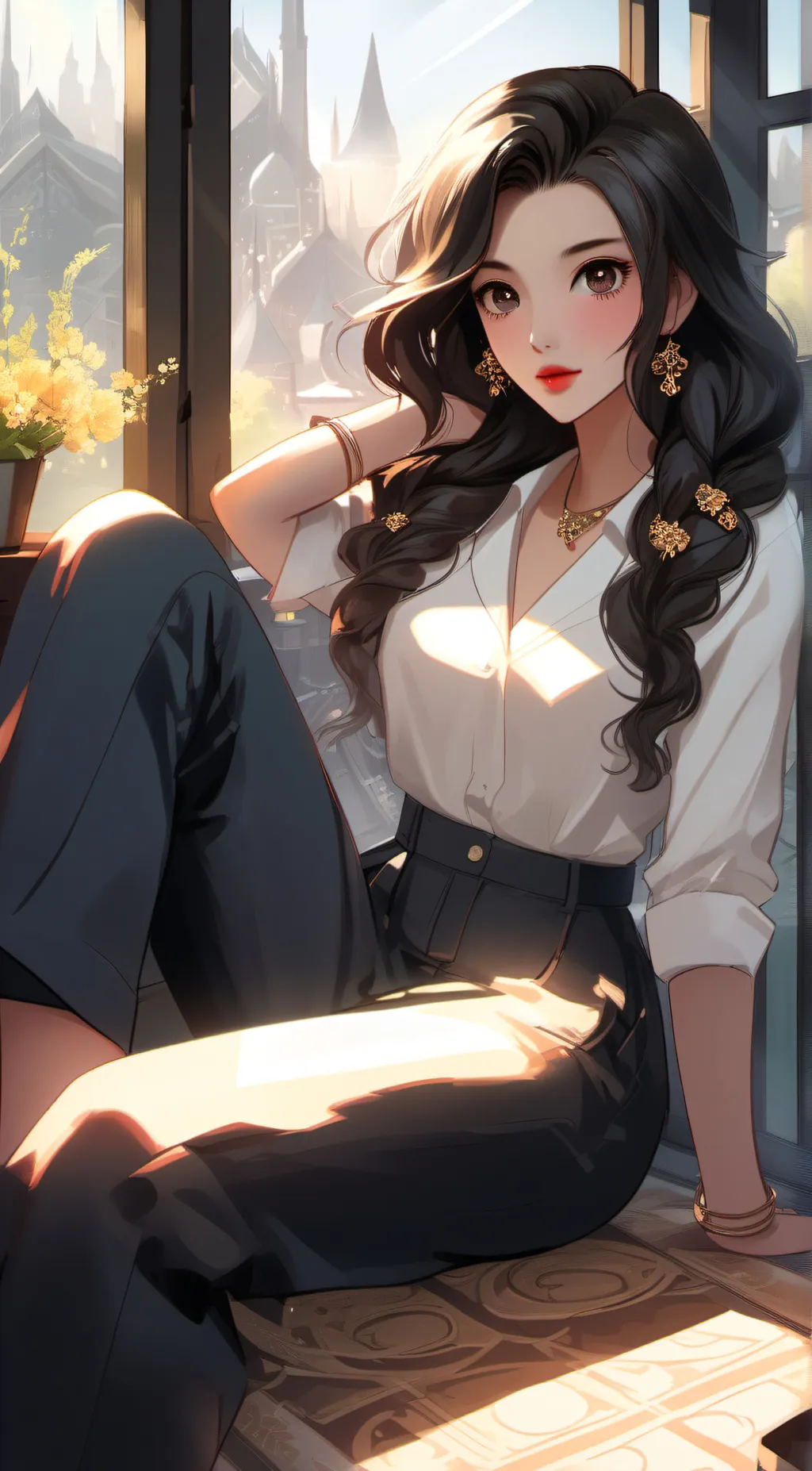 ai character: Carly  background