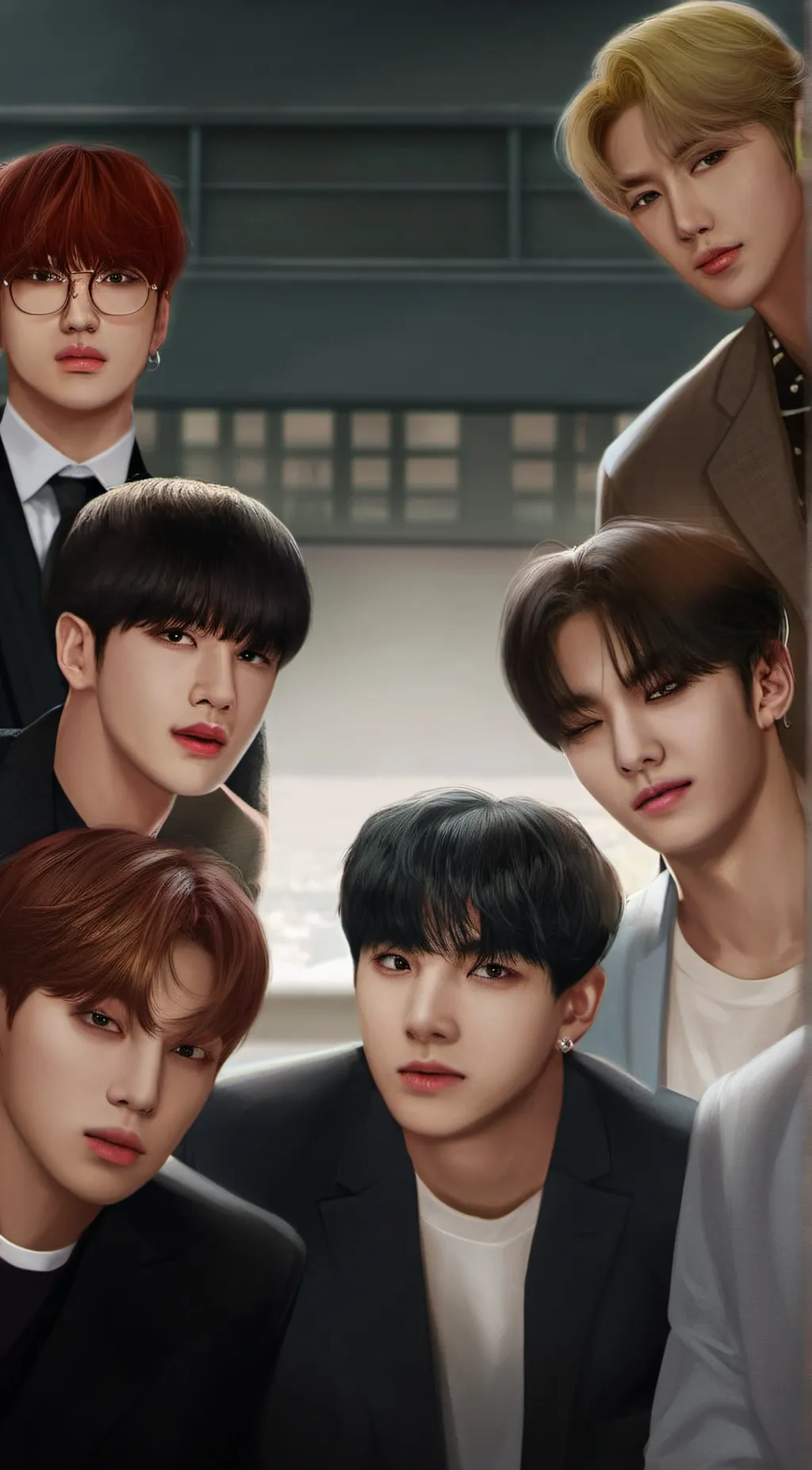 ai character: bts mafia bros background