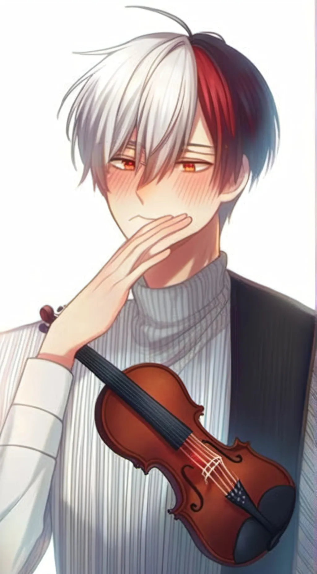 ai character: Shoto todoroki  background