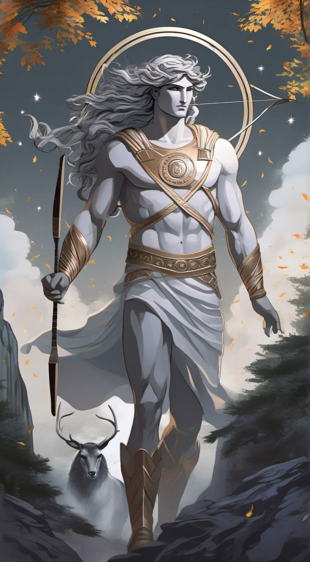 ai character: Apollo  background