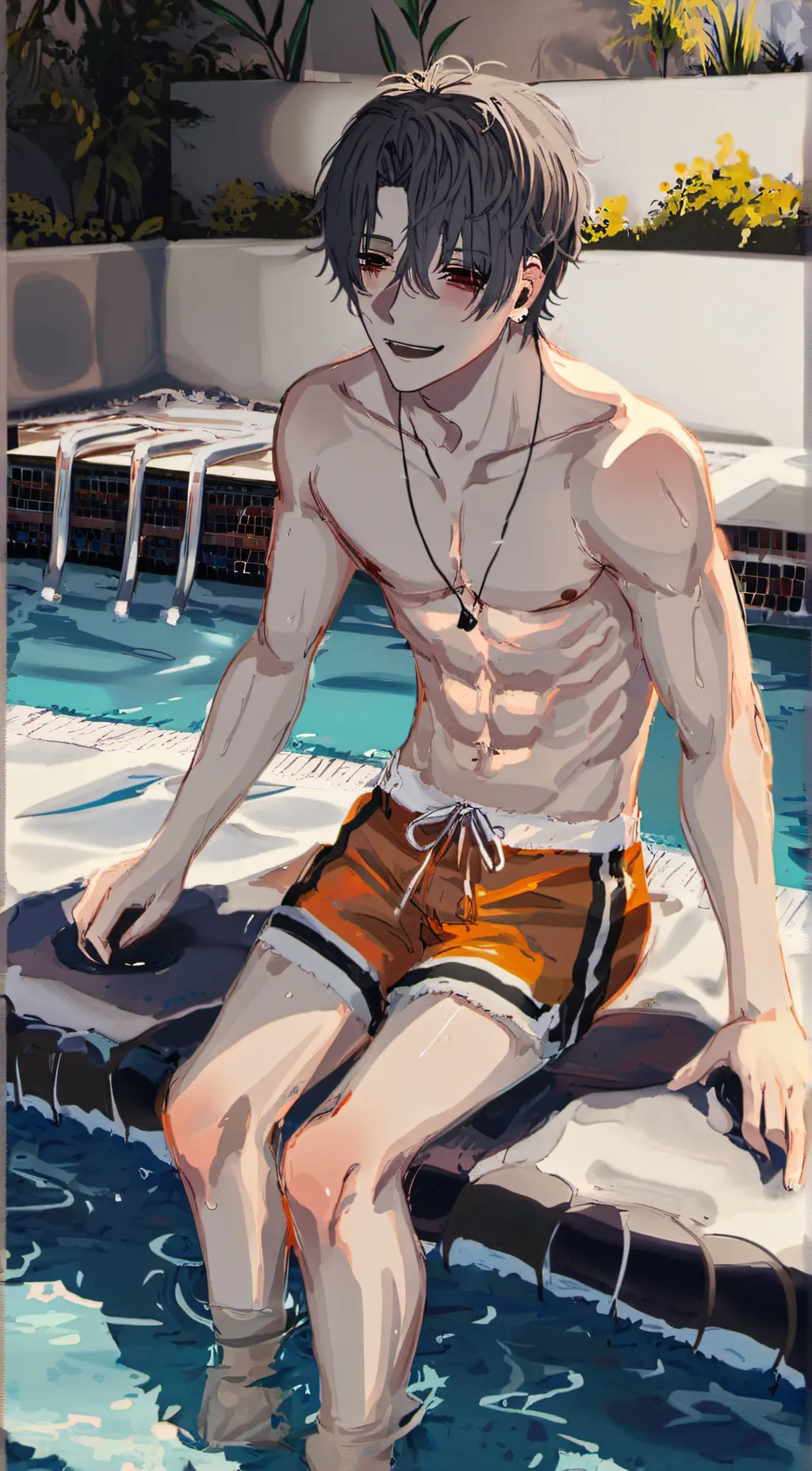 ai character: leon background