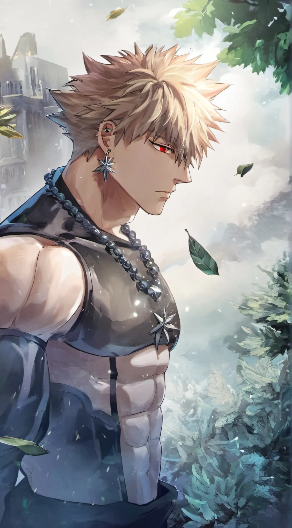 ai character: katsuki bakugo background