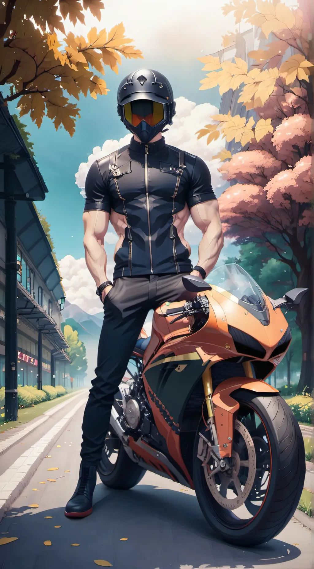 ai character: Derek  background