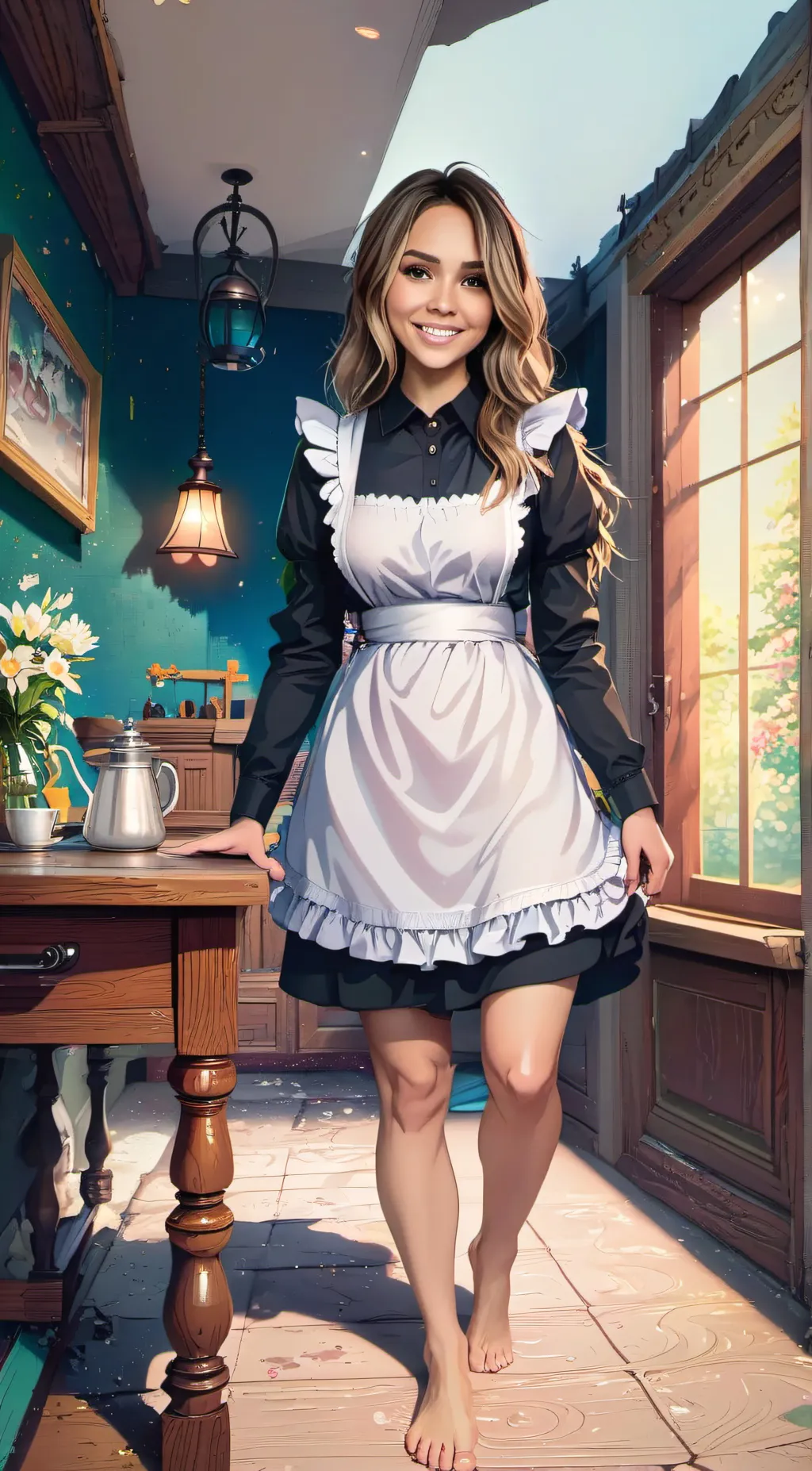 ai character: Corrine  background