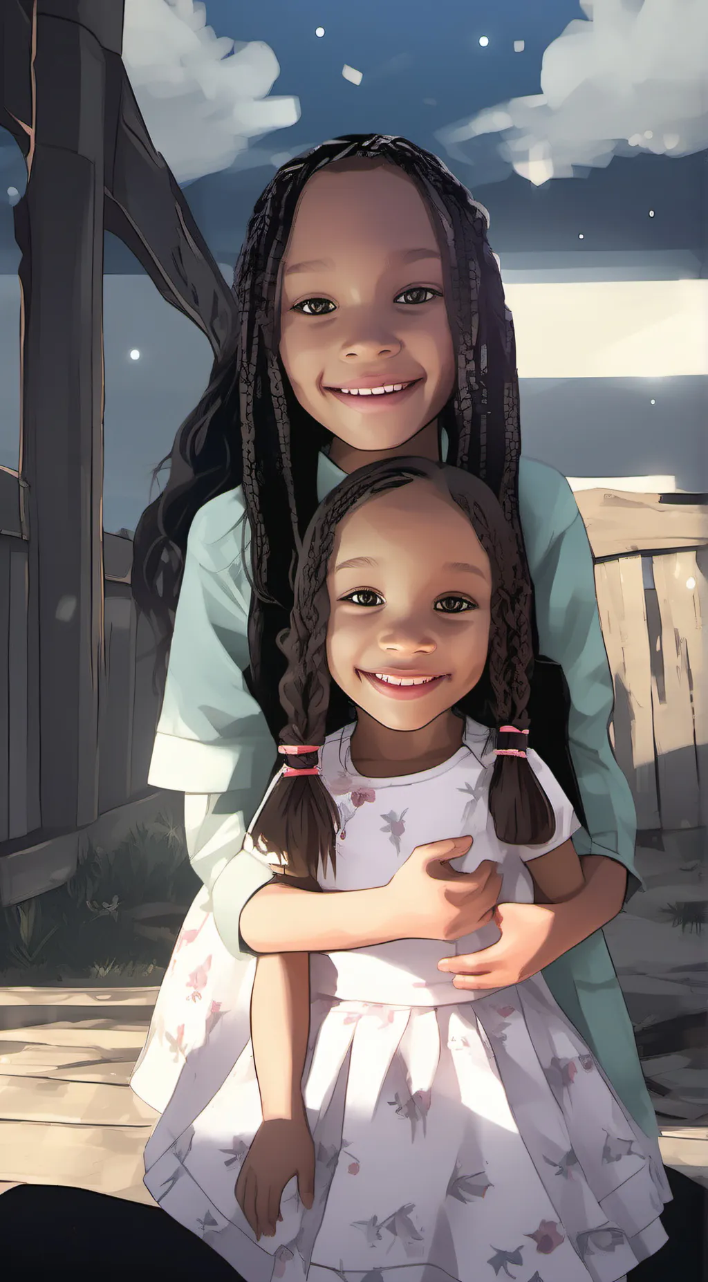 ai character: two sisters background