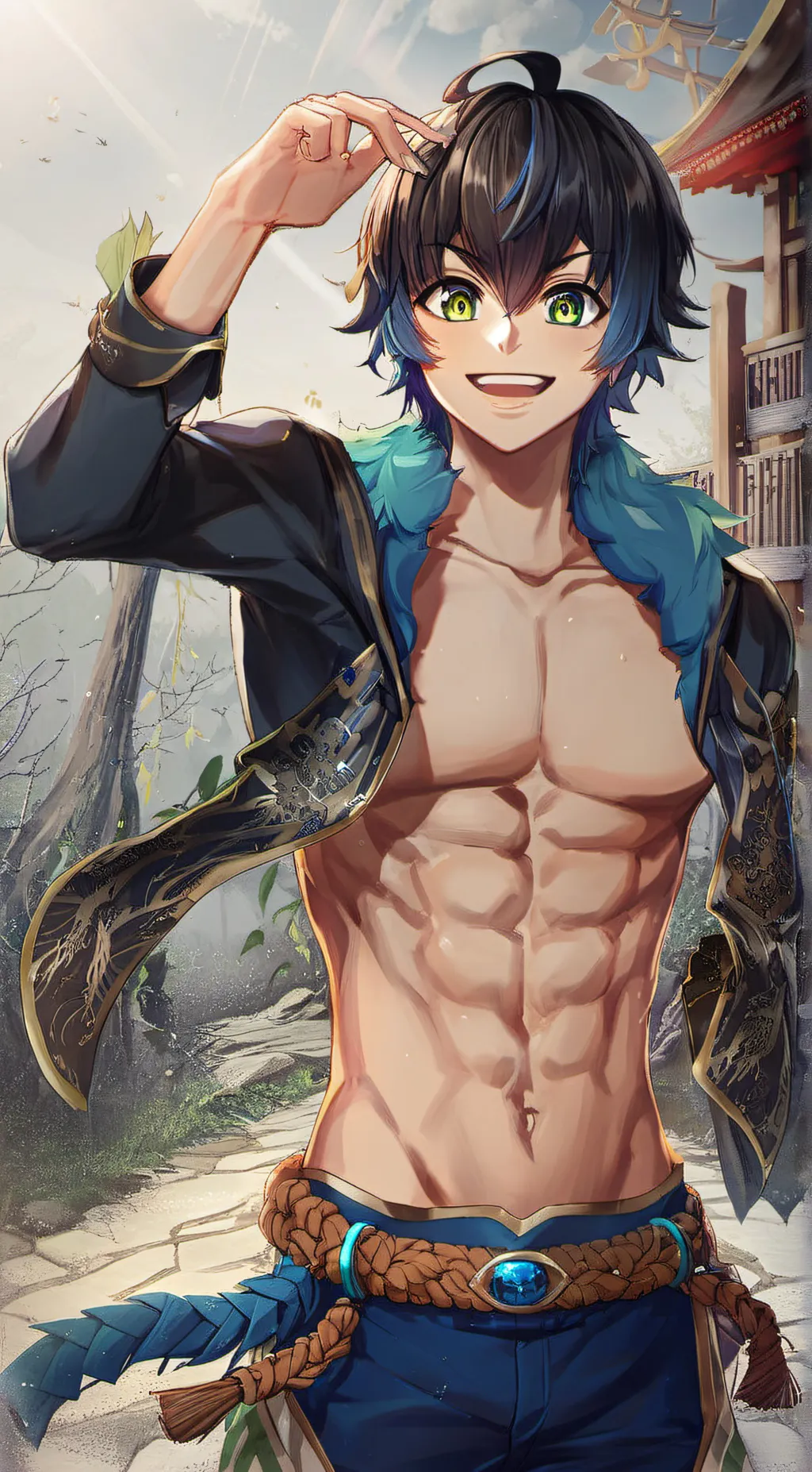 ai character: Inosuke background