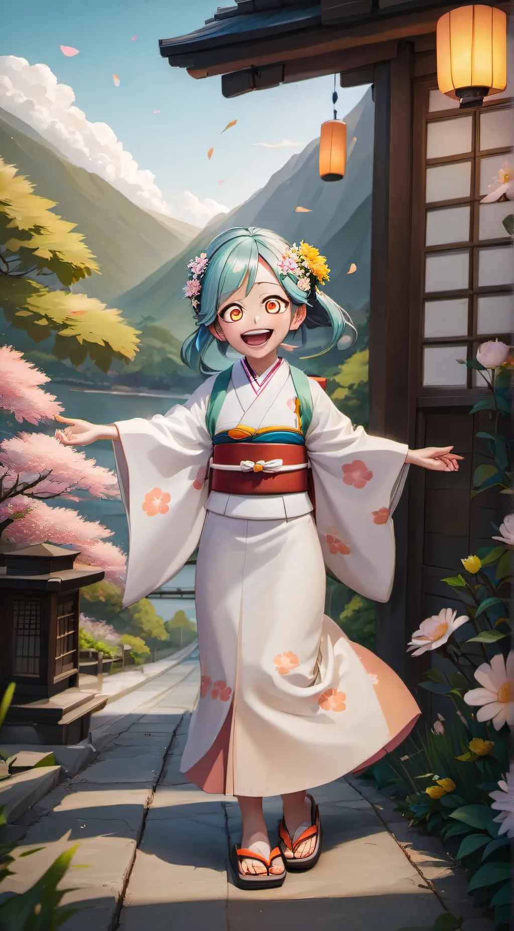 ai character: eri  background