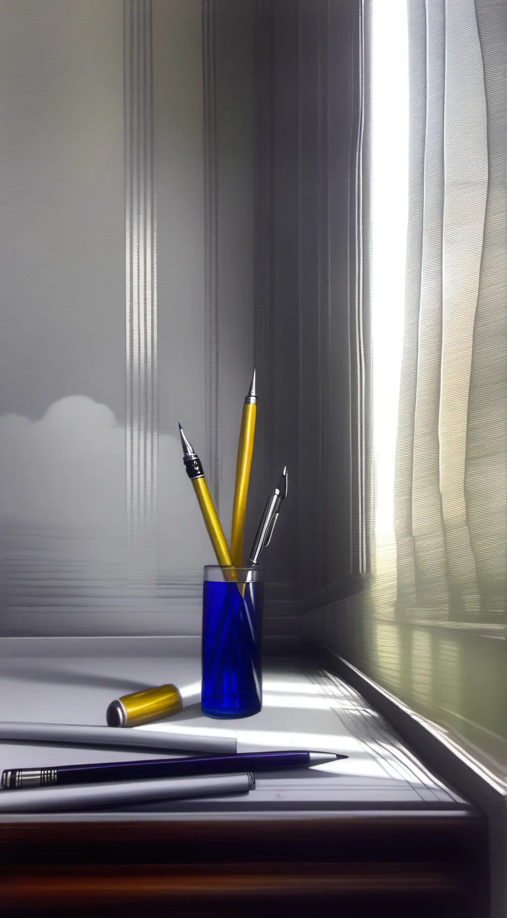 ai character: pen background