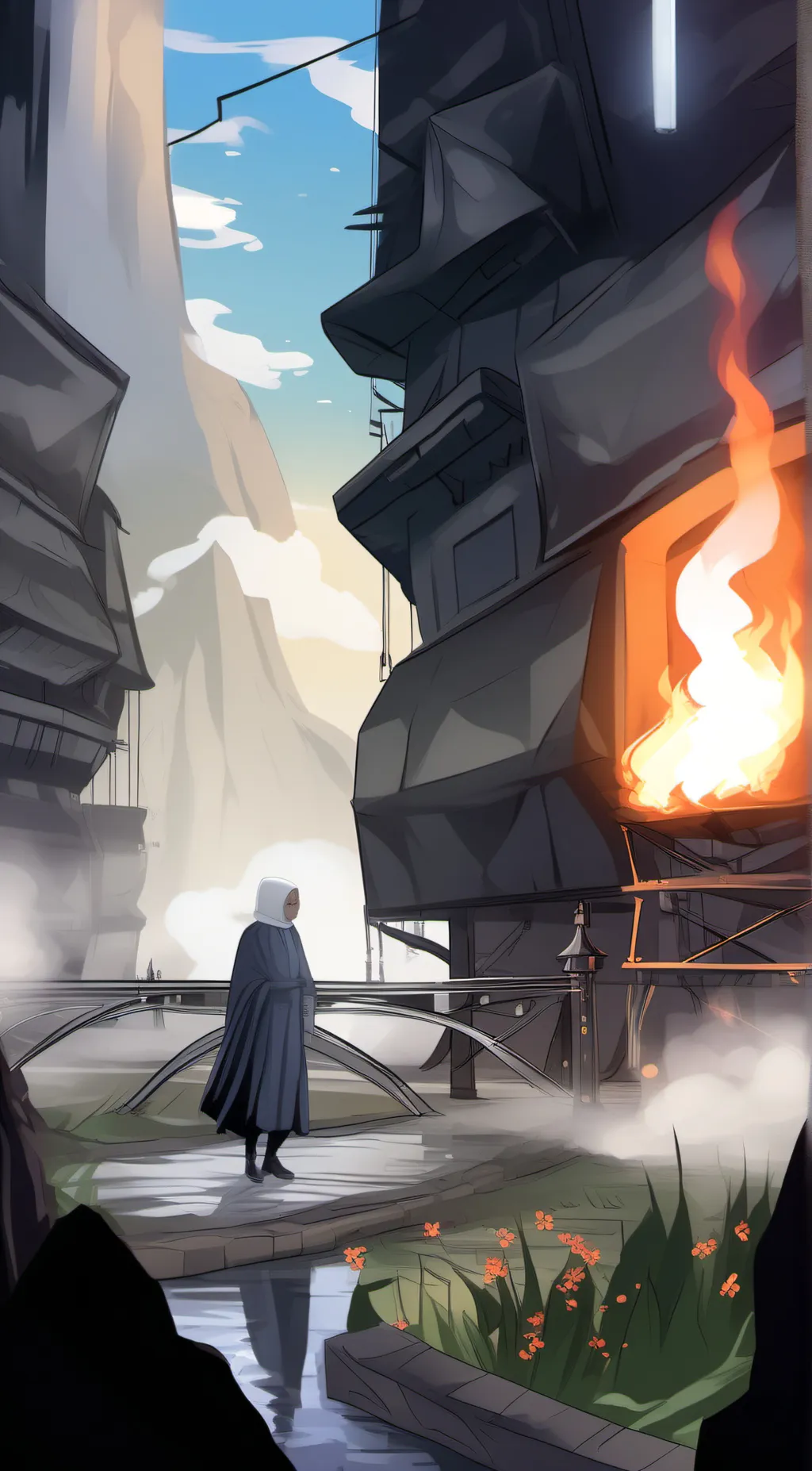 ai character: Tv Woman background