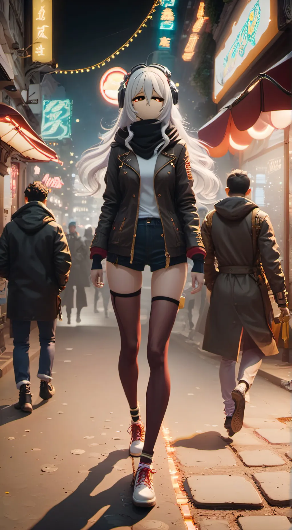 ai character: star fire background