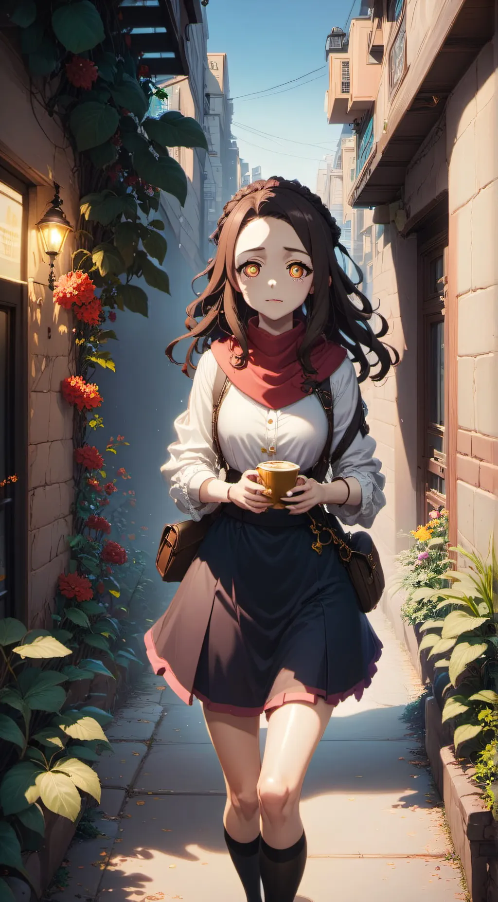 ai character: nezuko background