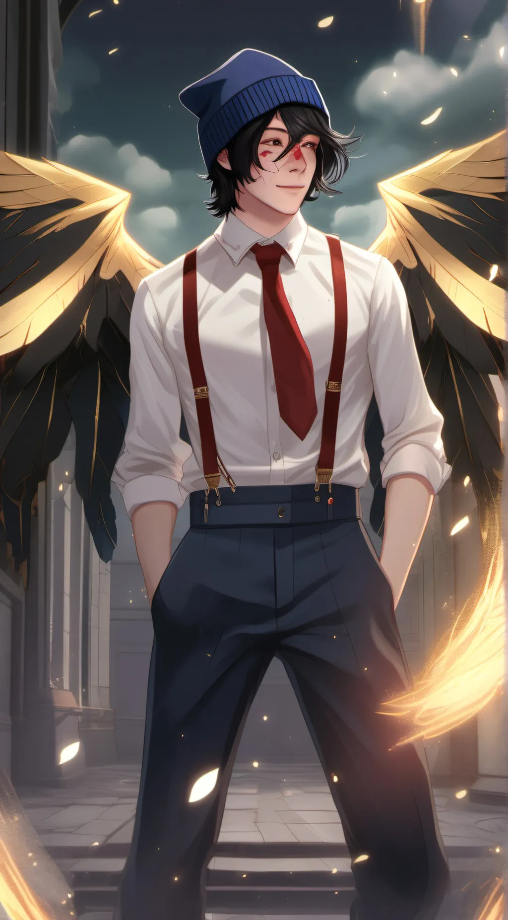 ai character: Quackity background