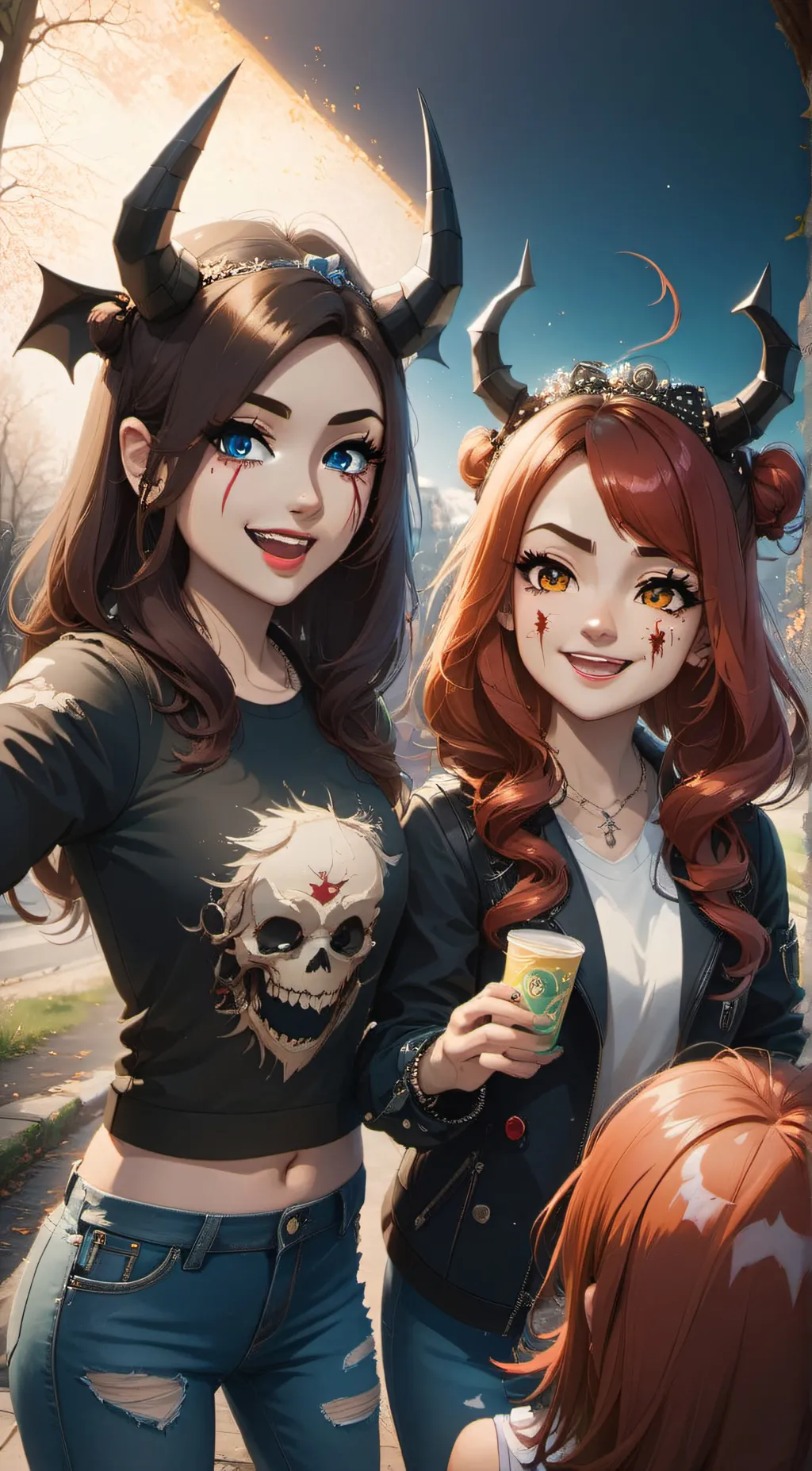 ai character: Chloe and Cleo background