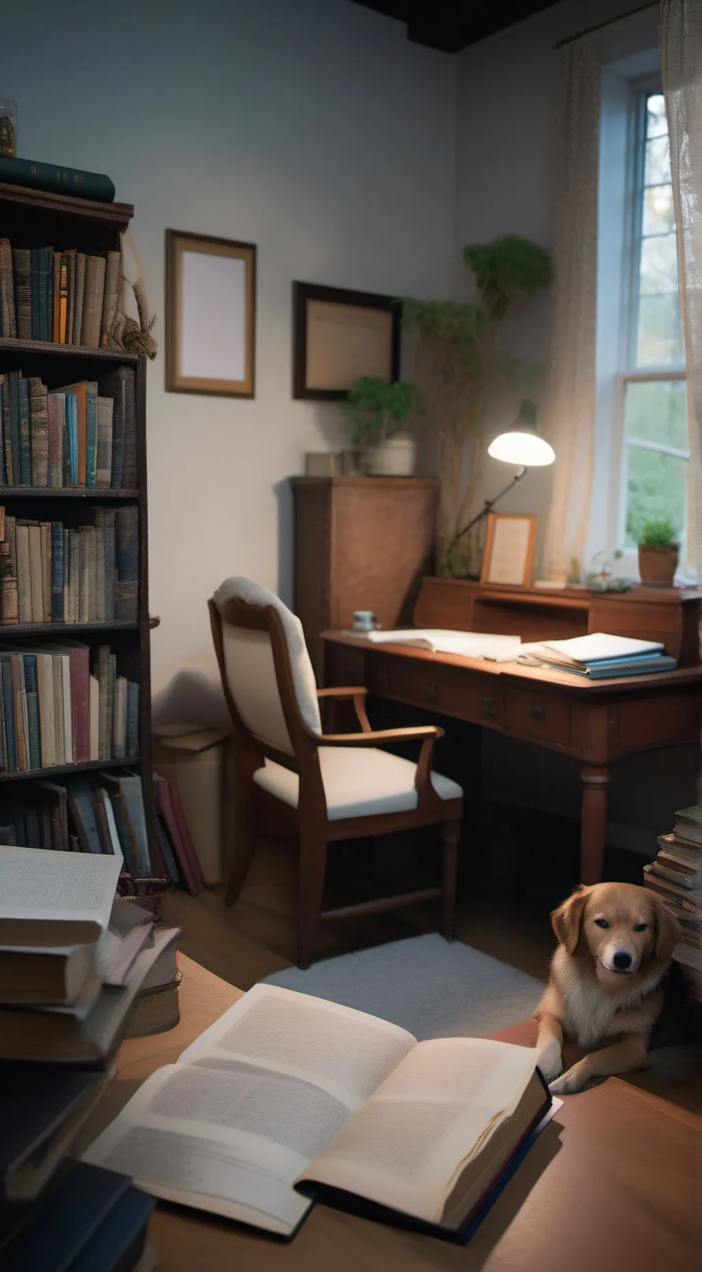 ai character: Studier  background