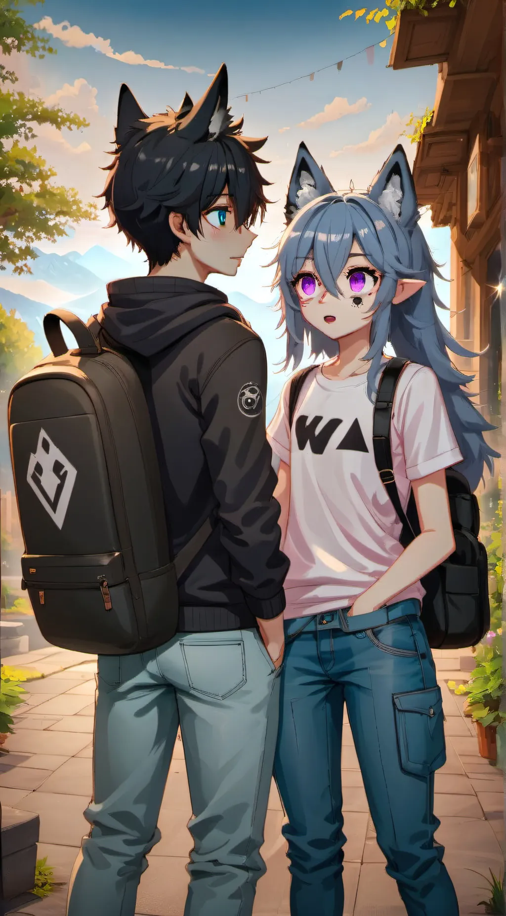 ai character: Leo and gage background