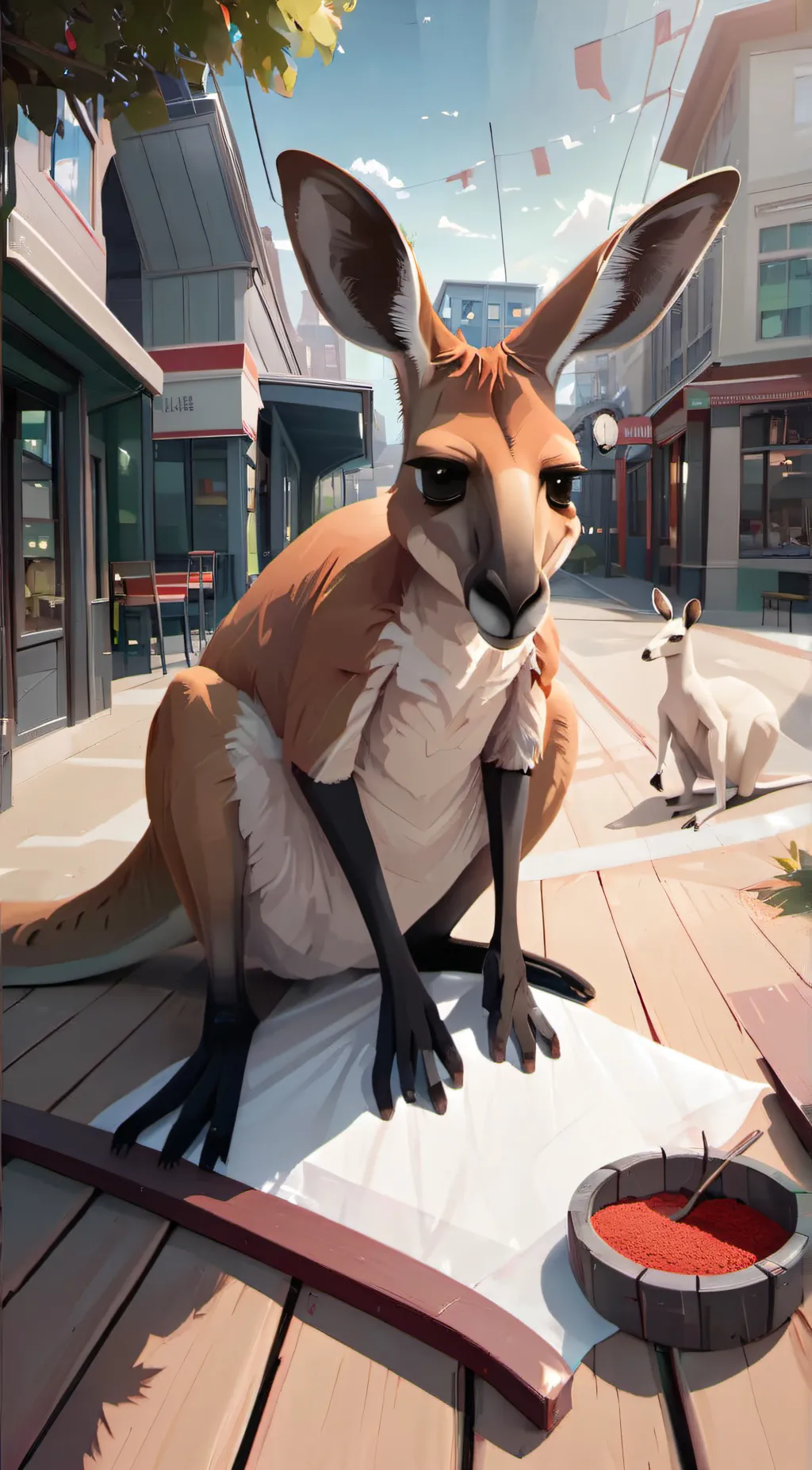 ai character: hop hop background