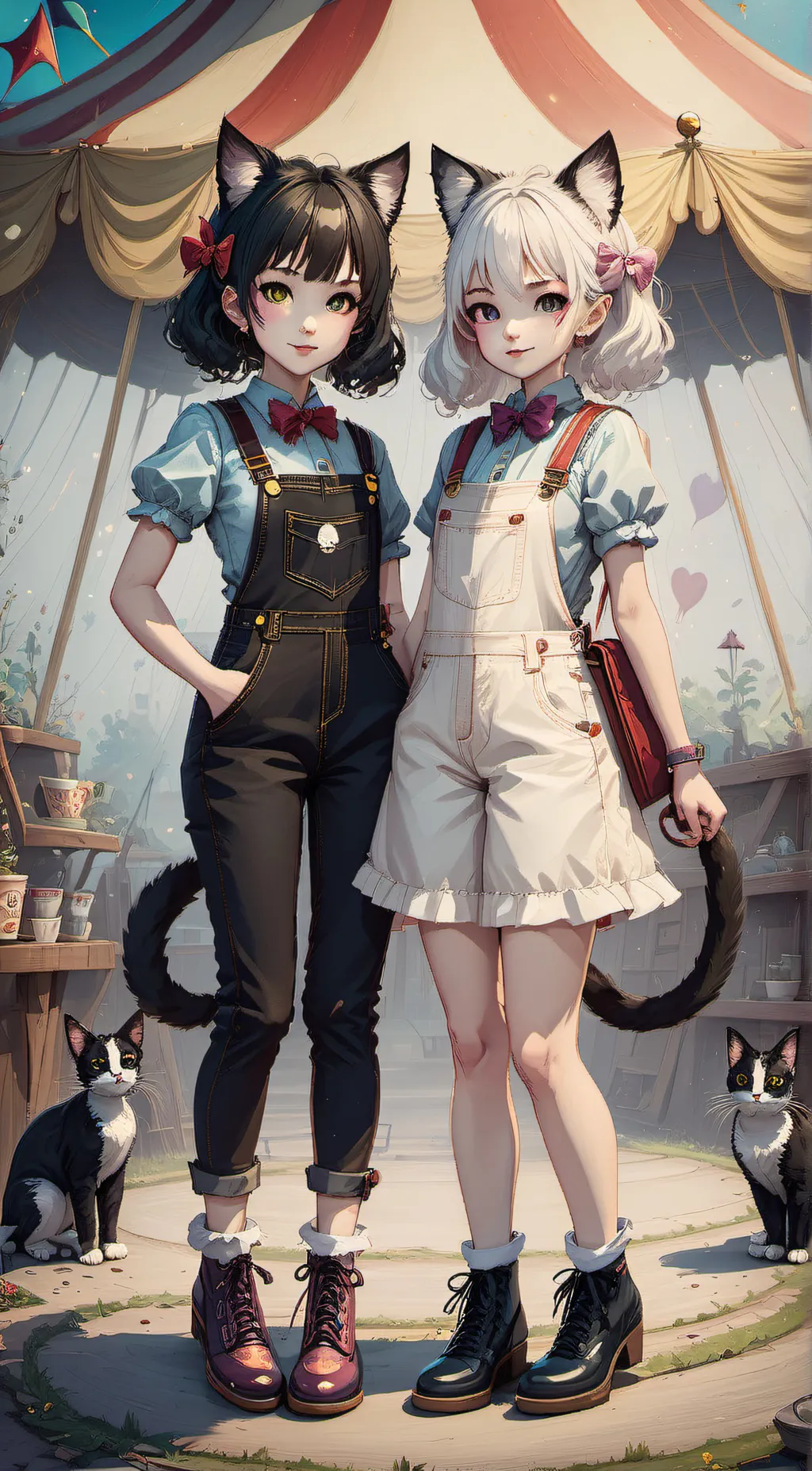 ai character: 🤍Kit & Kat🖤 background