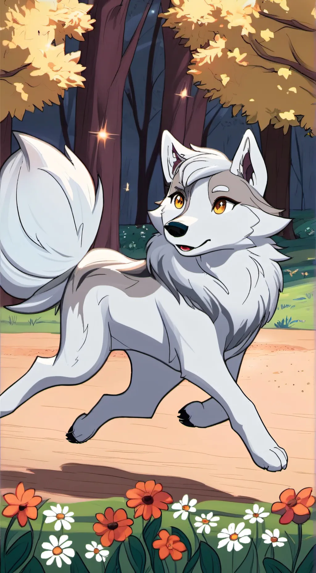 ai character: sky  background