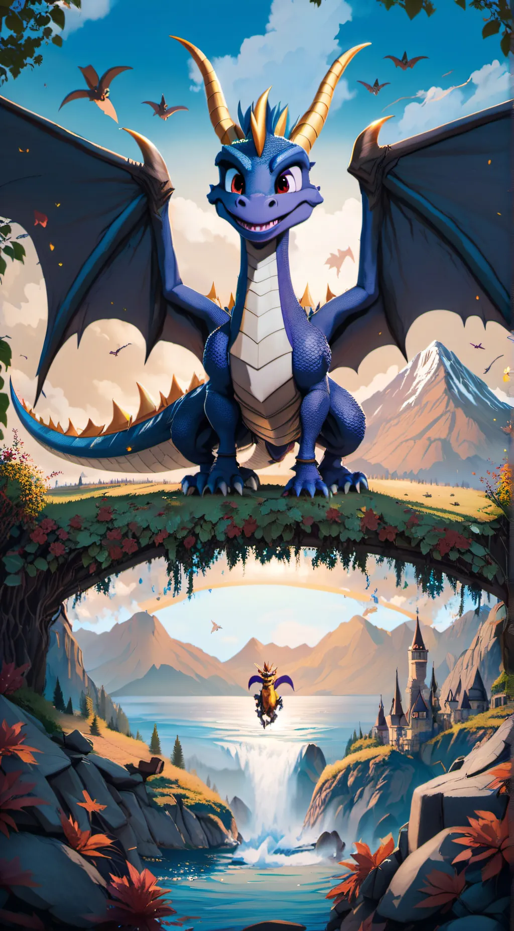 ai character: Spyro the Dragon background