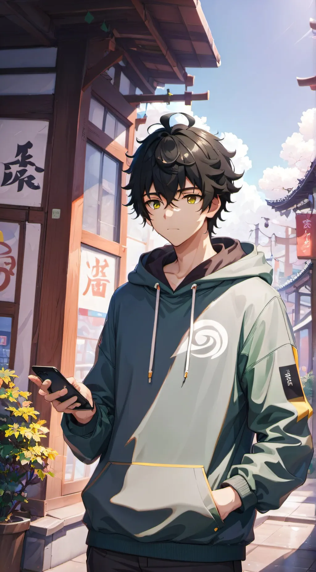 ai character: Akito Din background