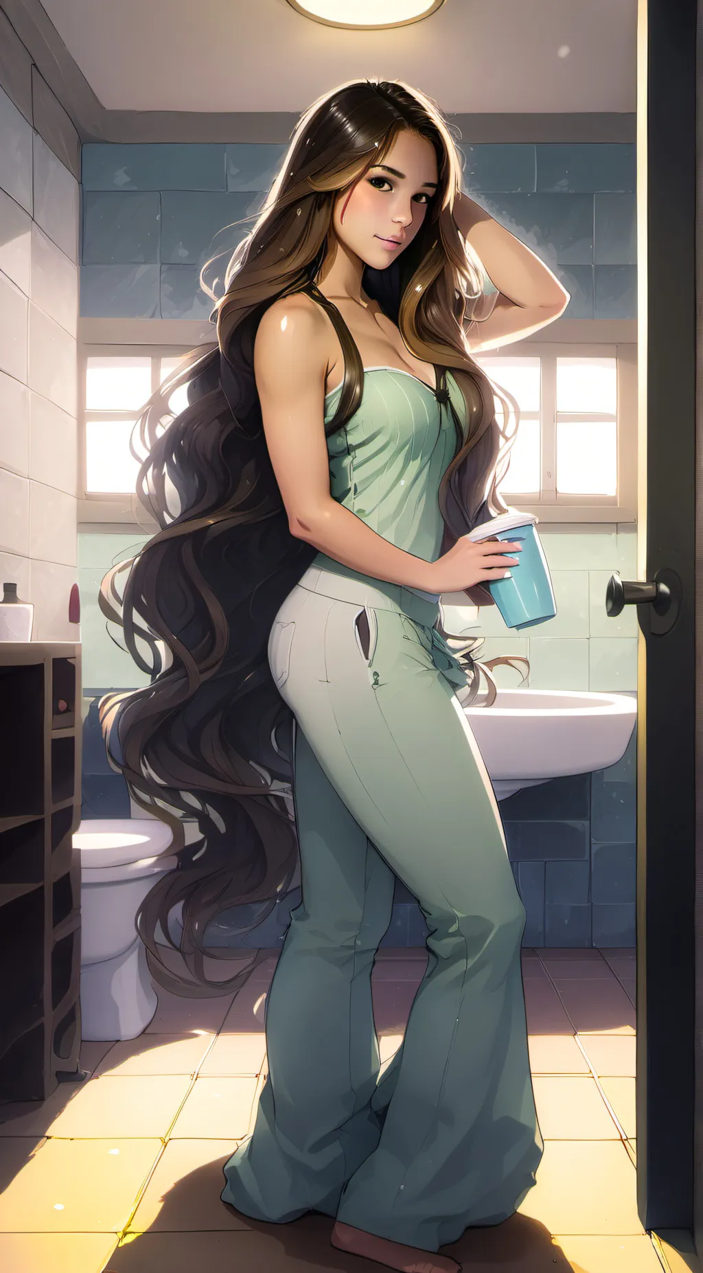 ai character: Aria background