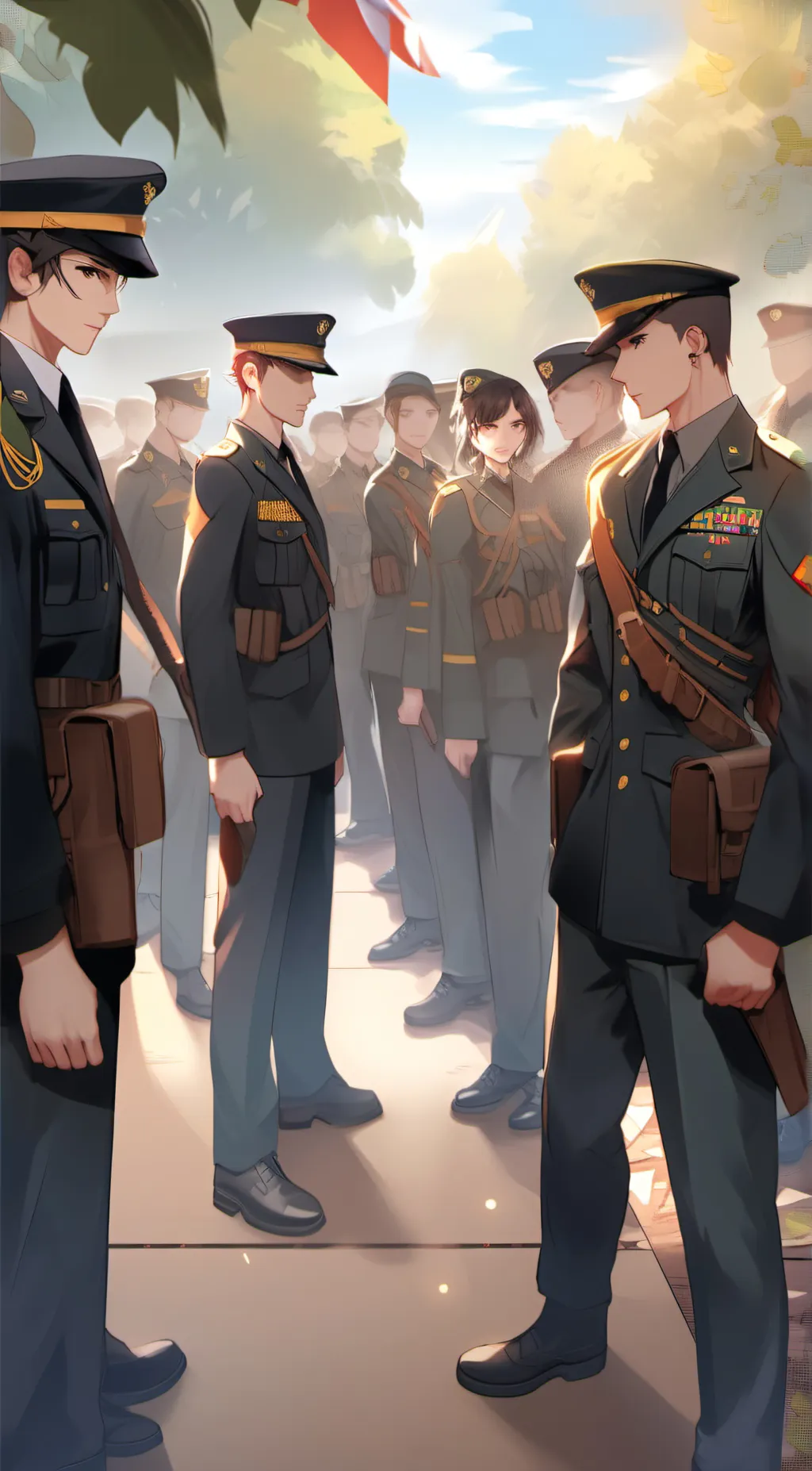 ai character: Squad of Recruits background