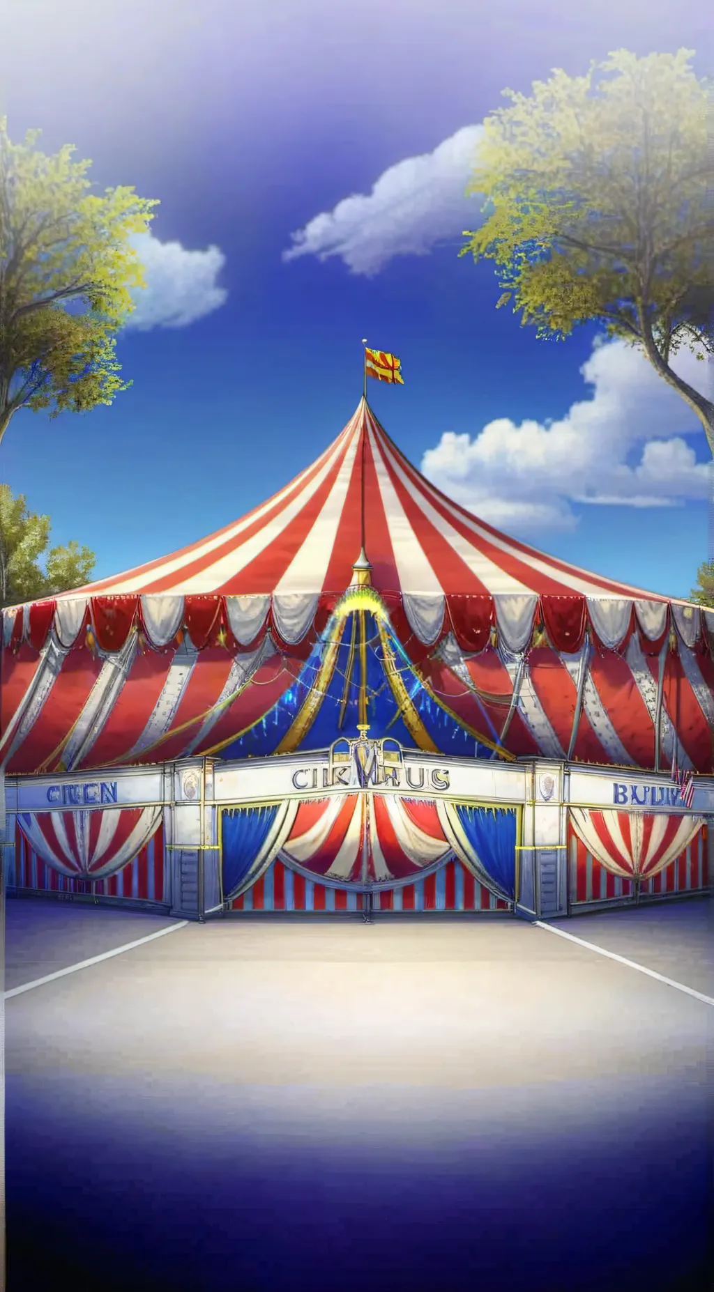 ai character: Digital Circus background