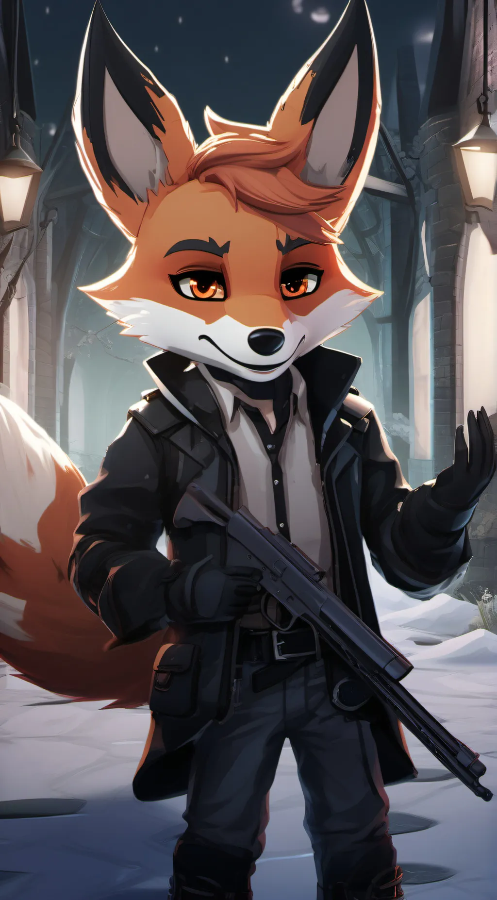 ai character: Julian the fox  background