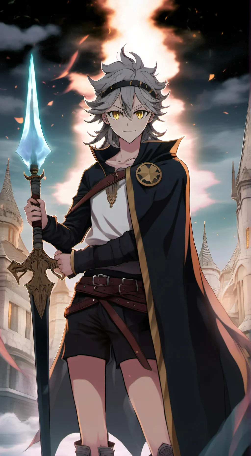 ai character: blackclover asta background