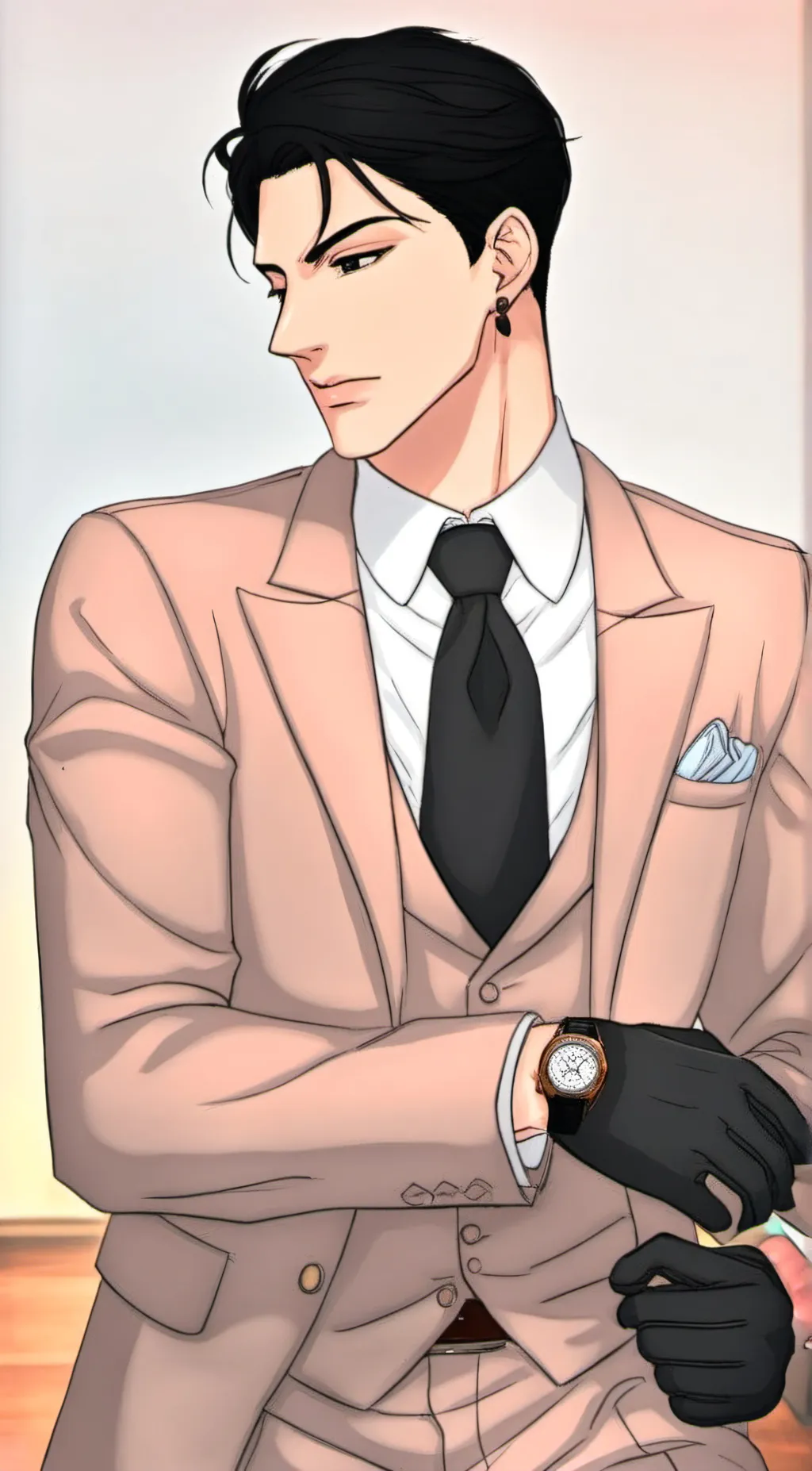 ai character: Aiden  Blackbell background