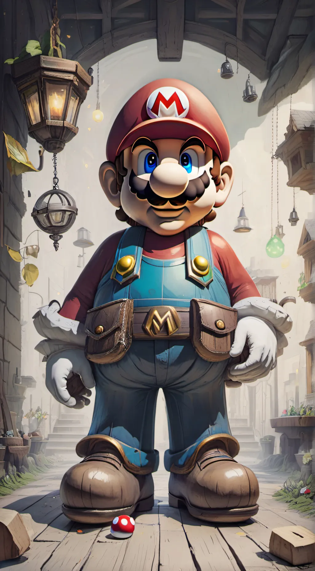 ai character: Mario background