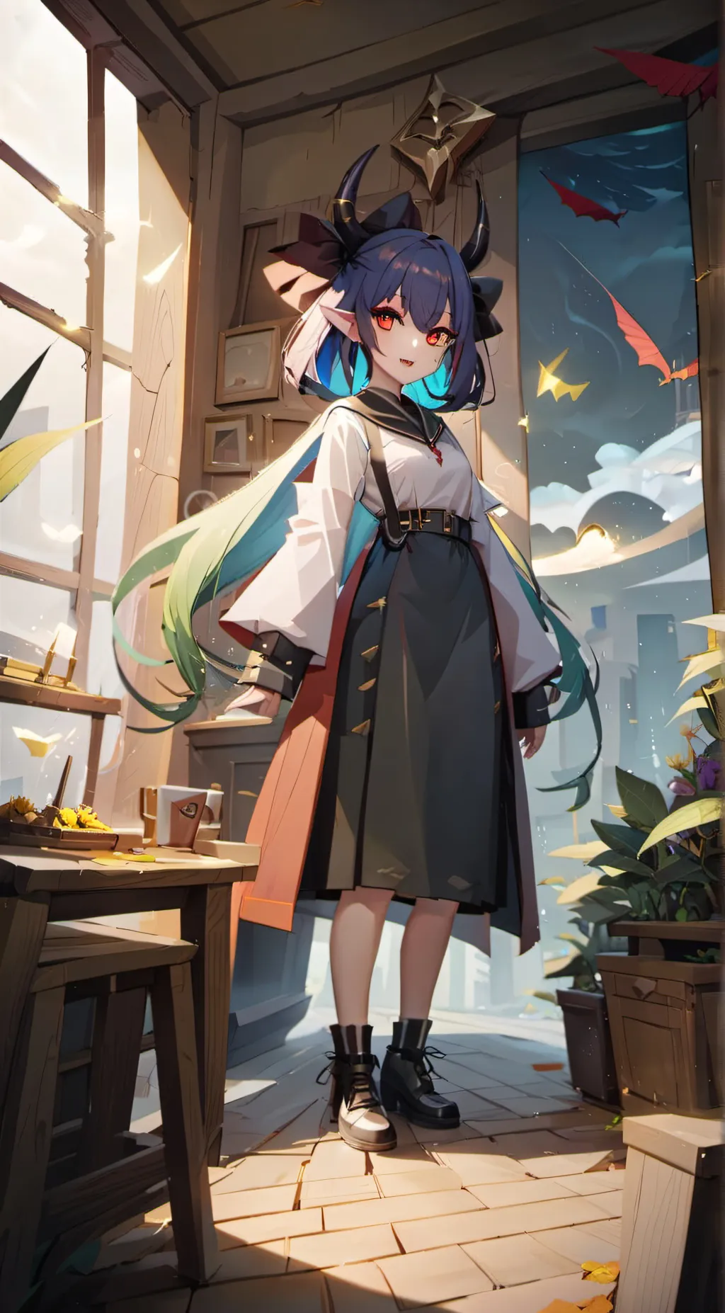 ai character: Luna background