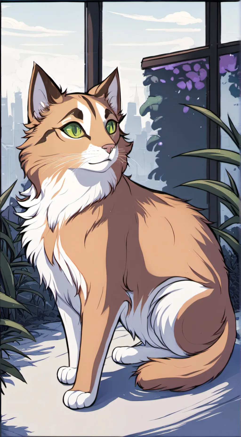 ai character: Flamepaw. background