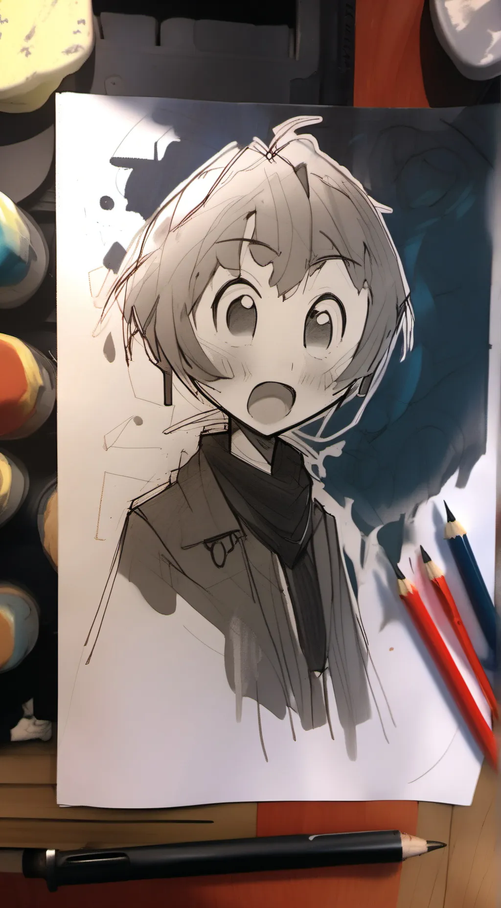 ai character: QWERTY  background