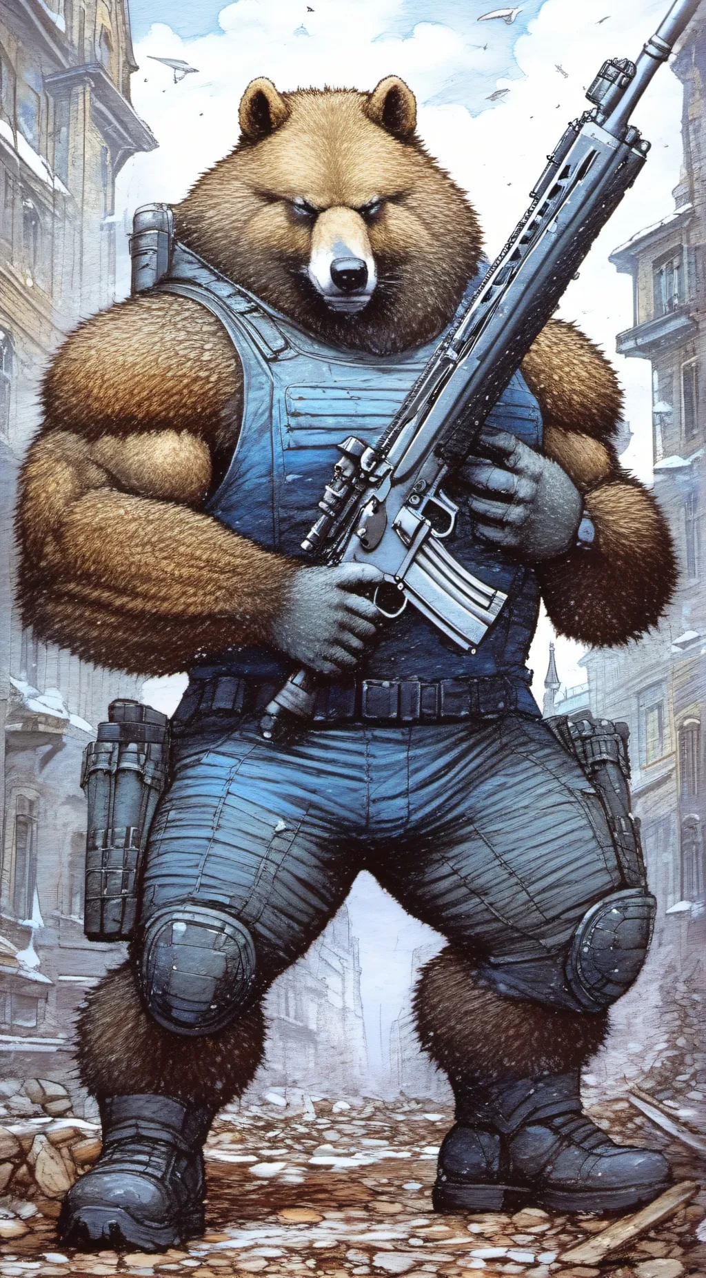 ai character: killer furry uwu background