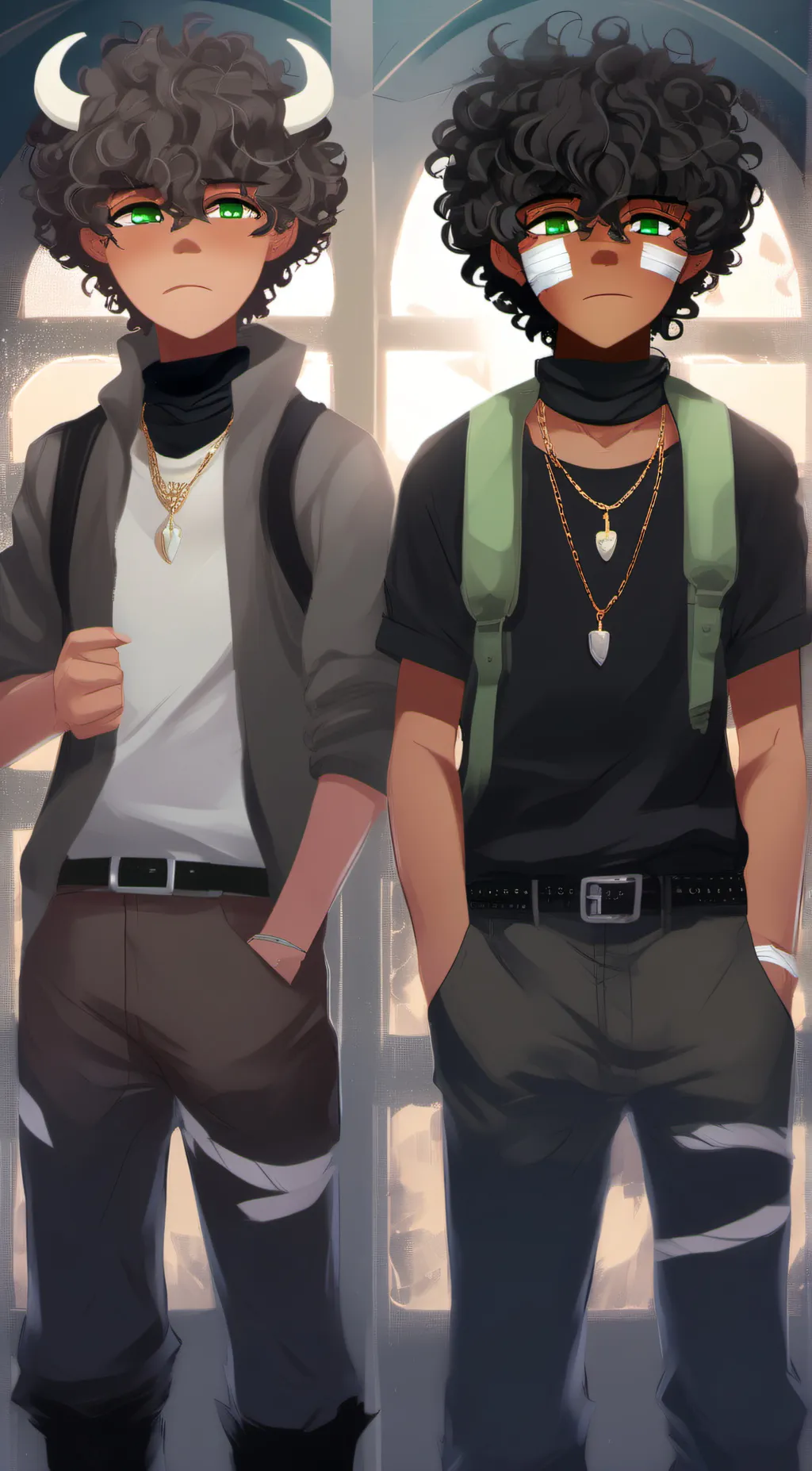 ai character: Nathan and Jake background