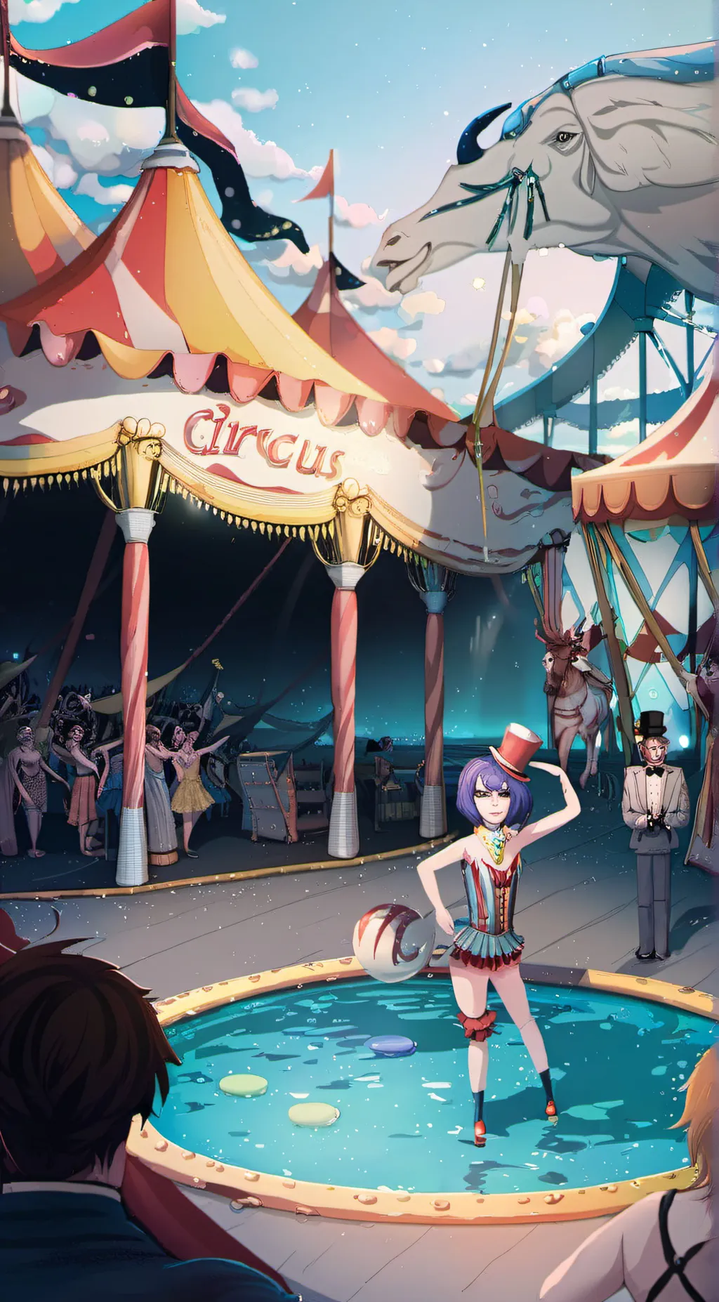 ai character: tadc pool background