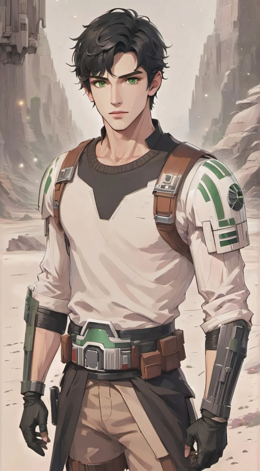 ai character: Aden  background