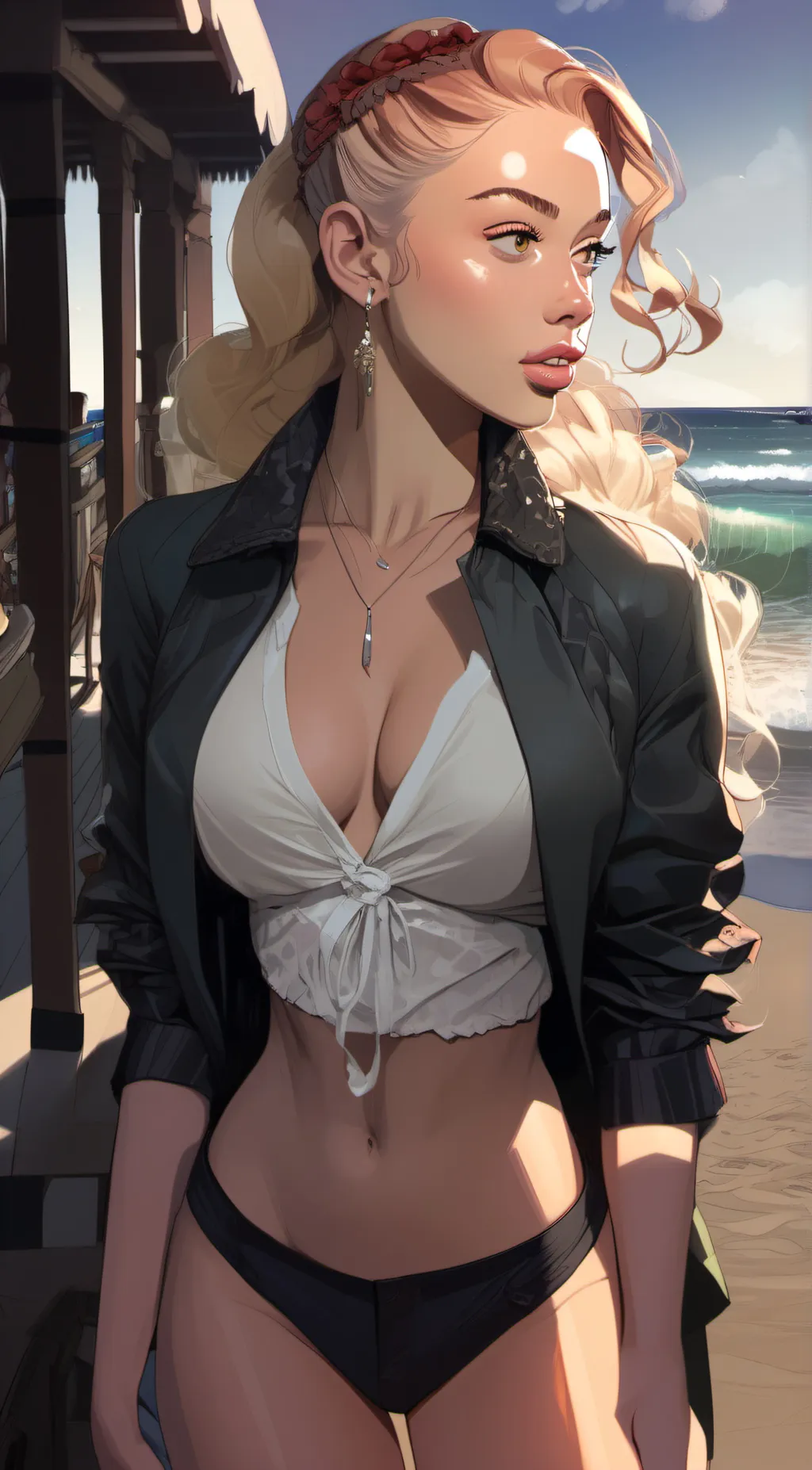 ai character: Summer background