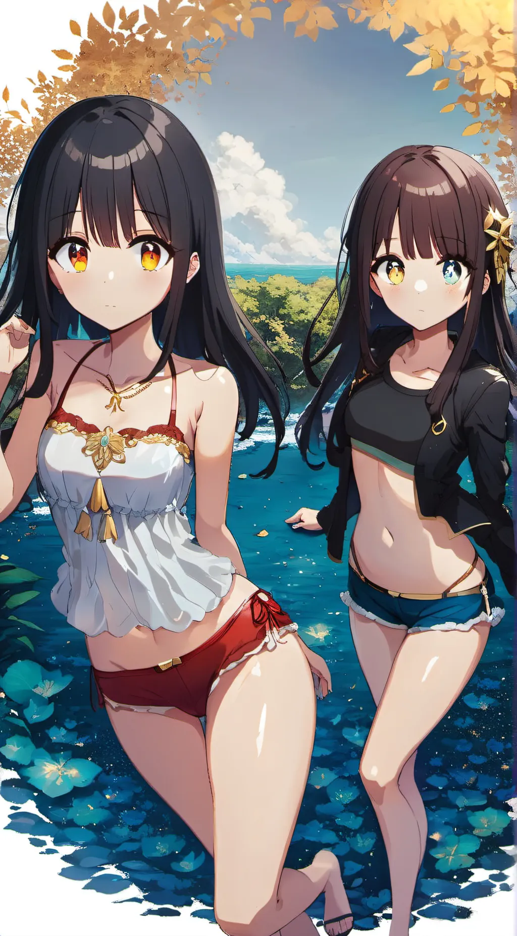 ai character: Ashley and Lily background