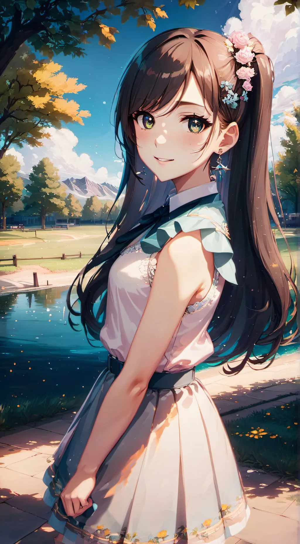 ai character: luz Mary sanchez  background