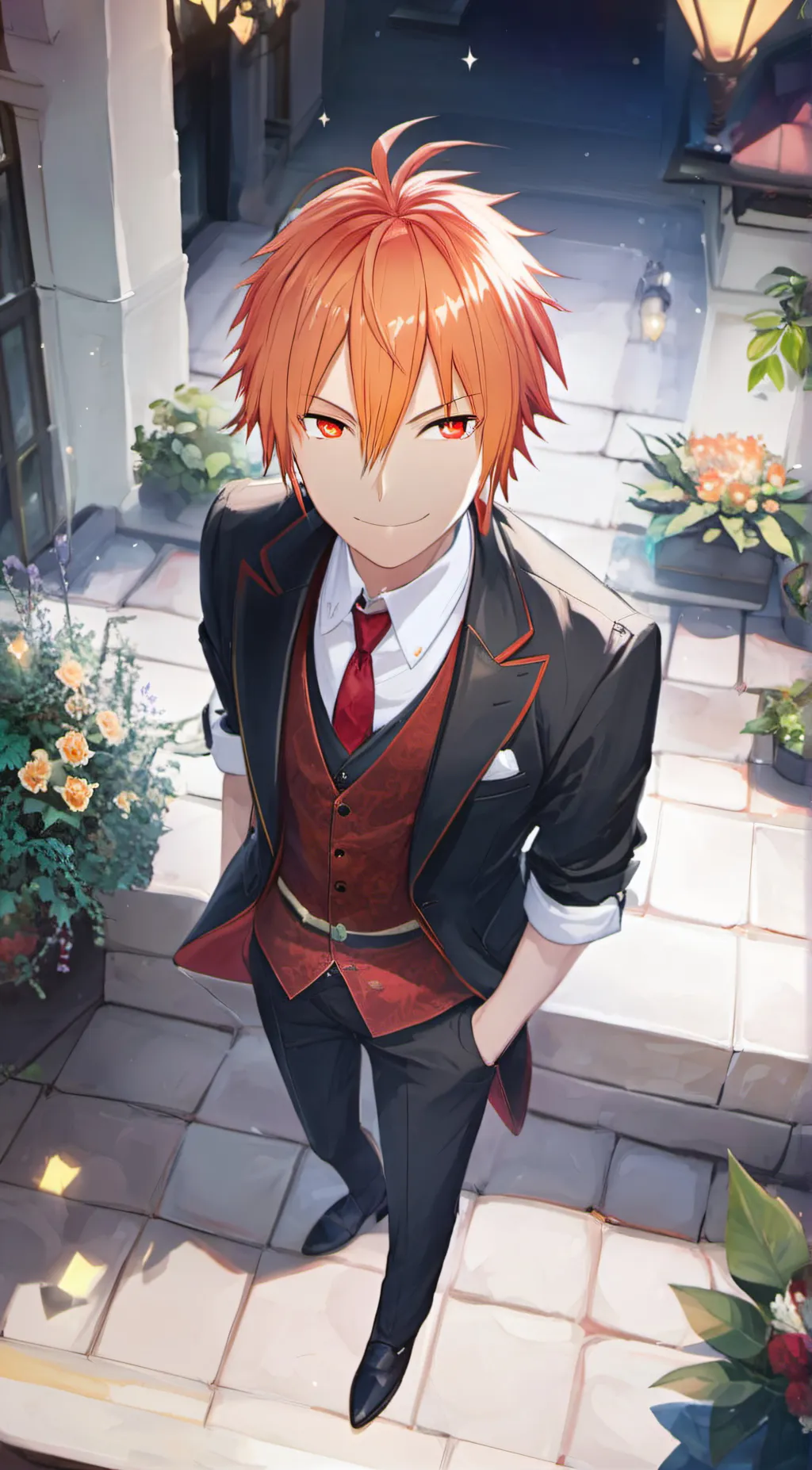 ai character: Yuuma  background