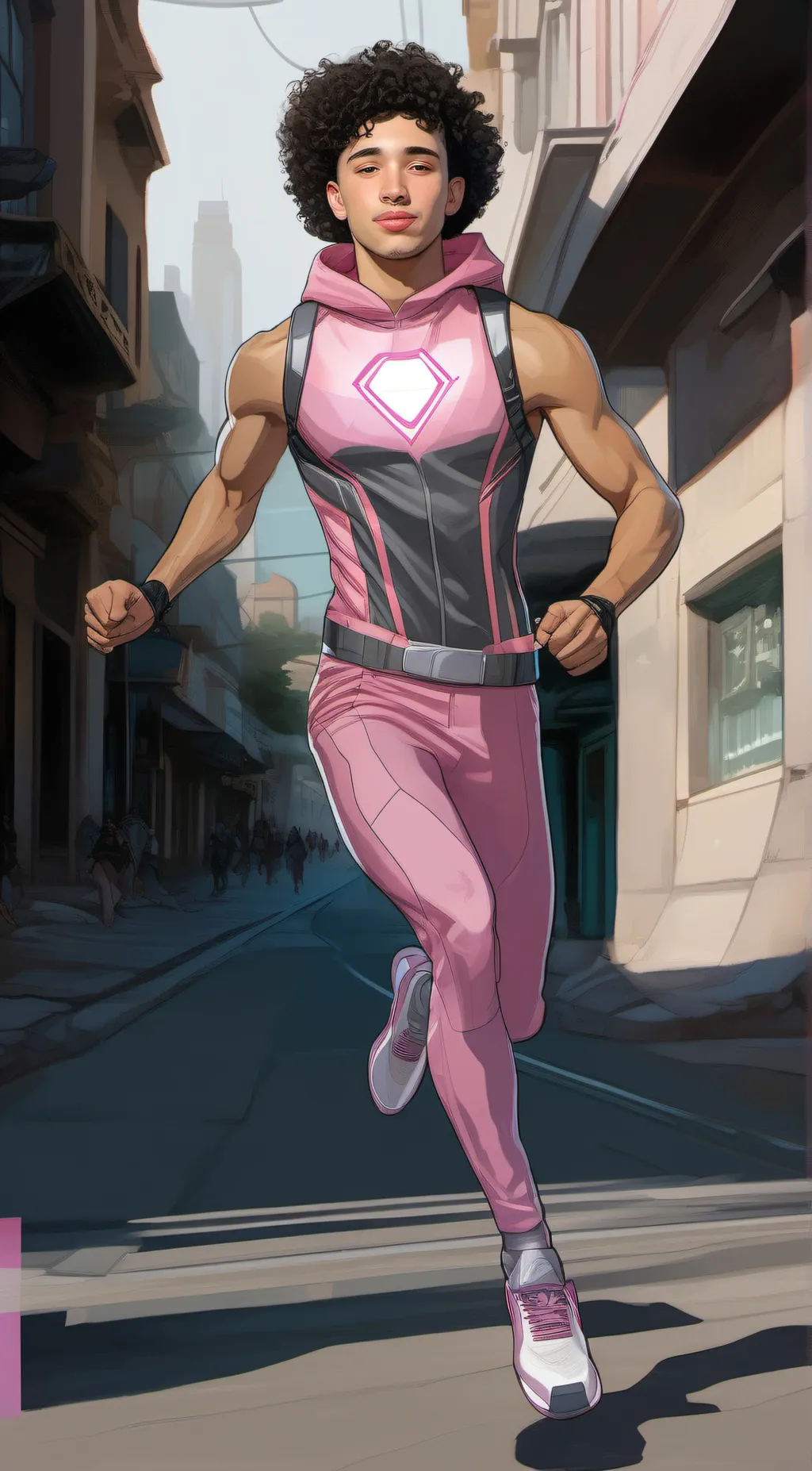 ai character: Shine background