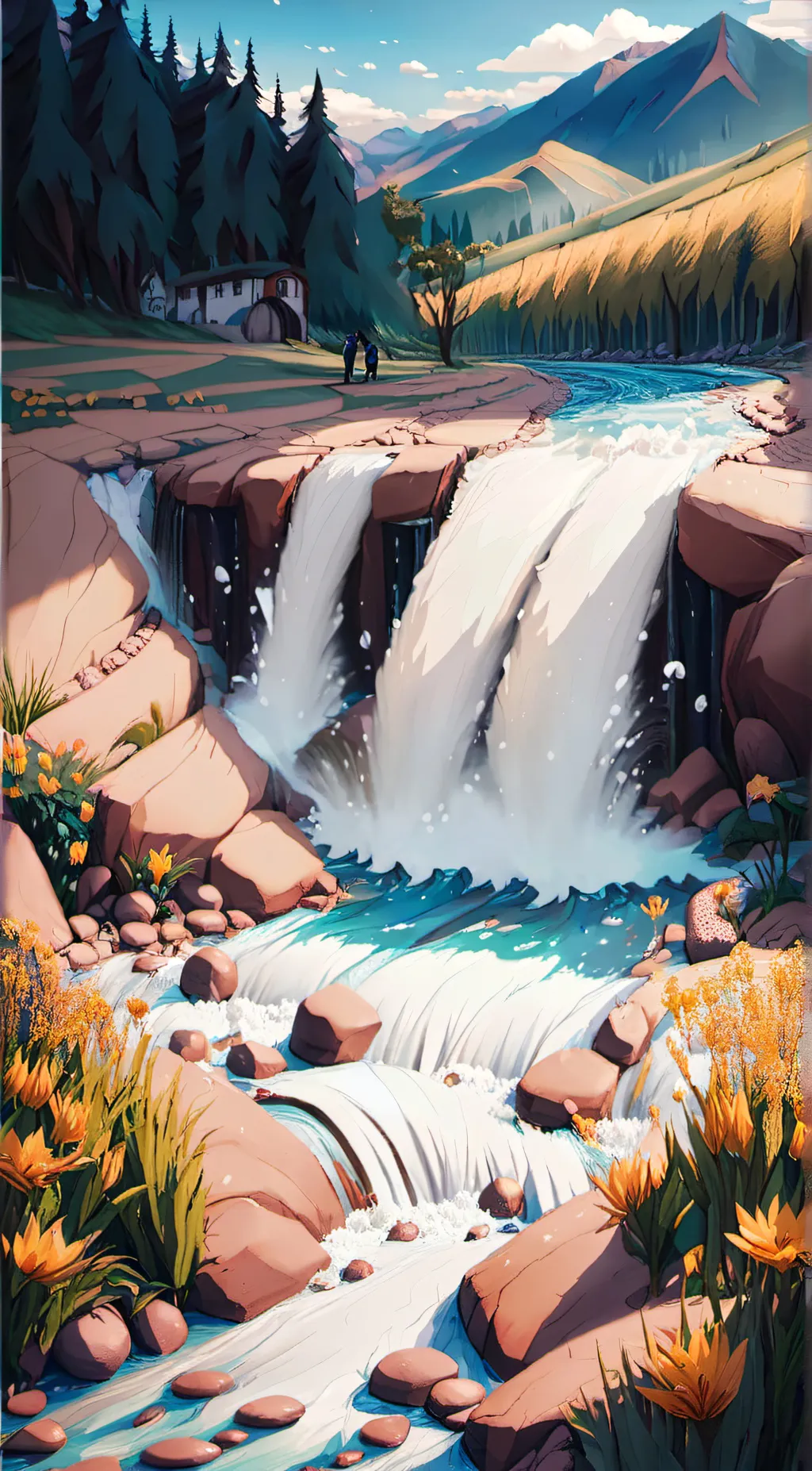 ai character: The son of water background