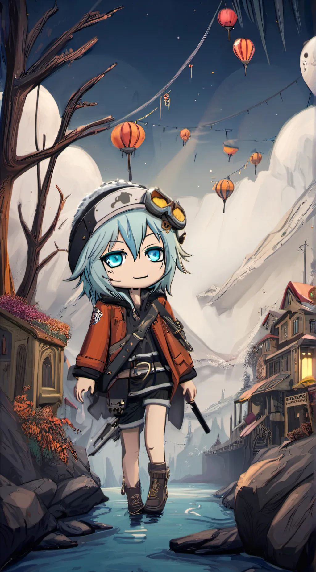 ai character: alla background