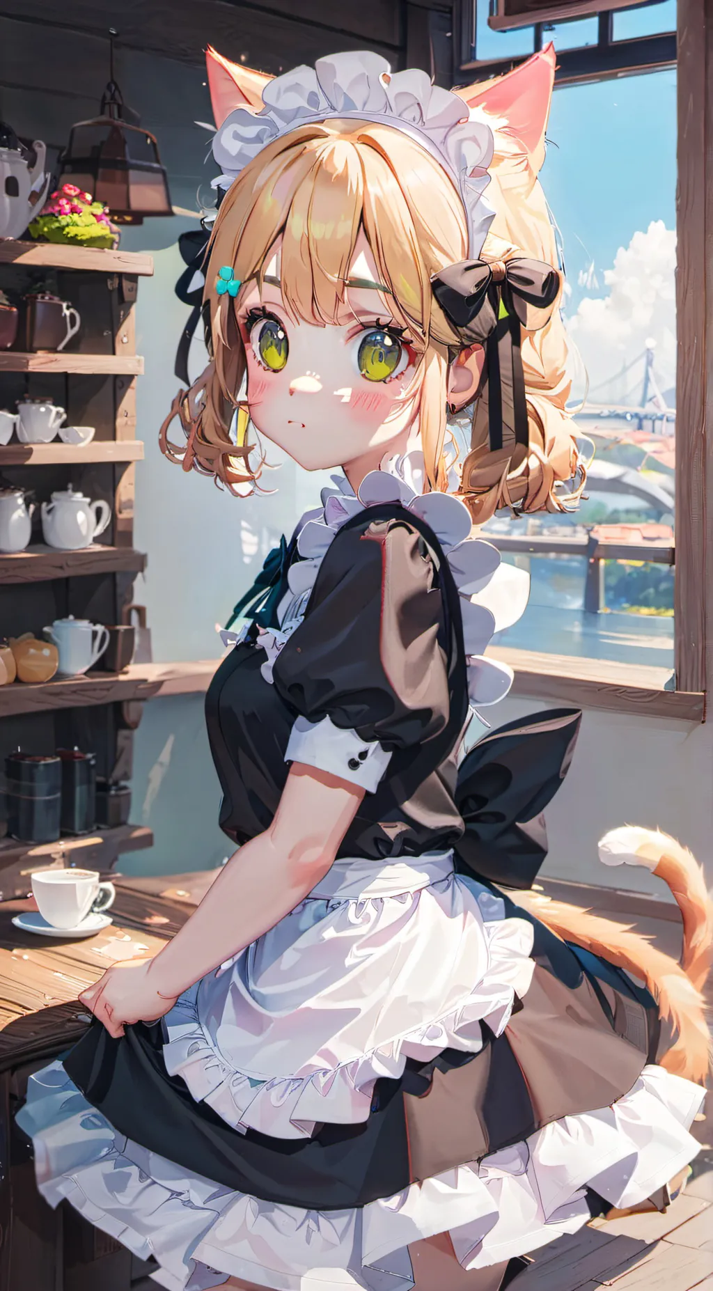 ai character: neko background