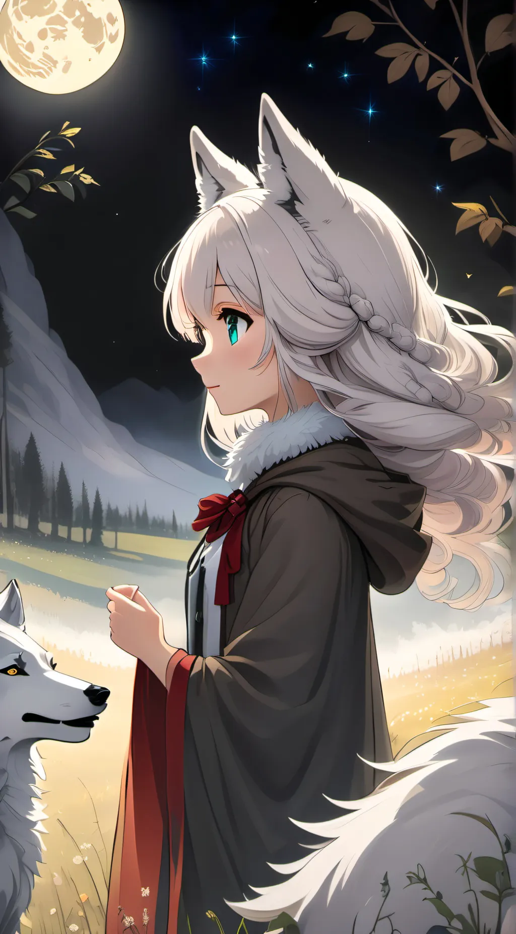 ai character: Luna background