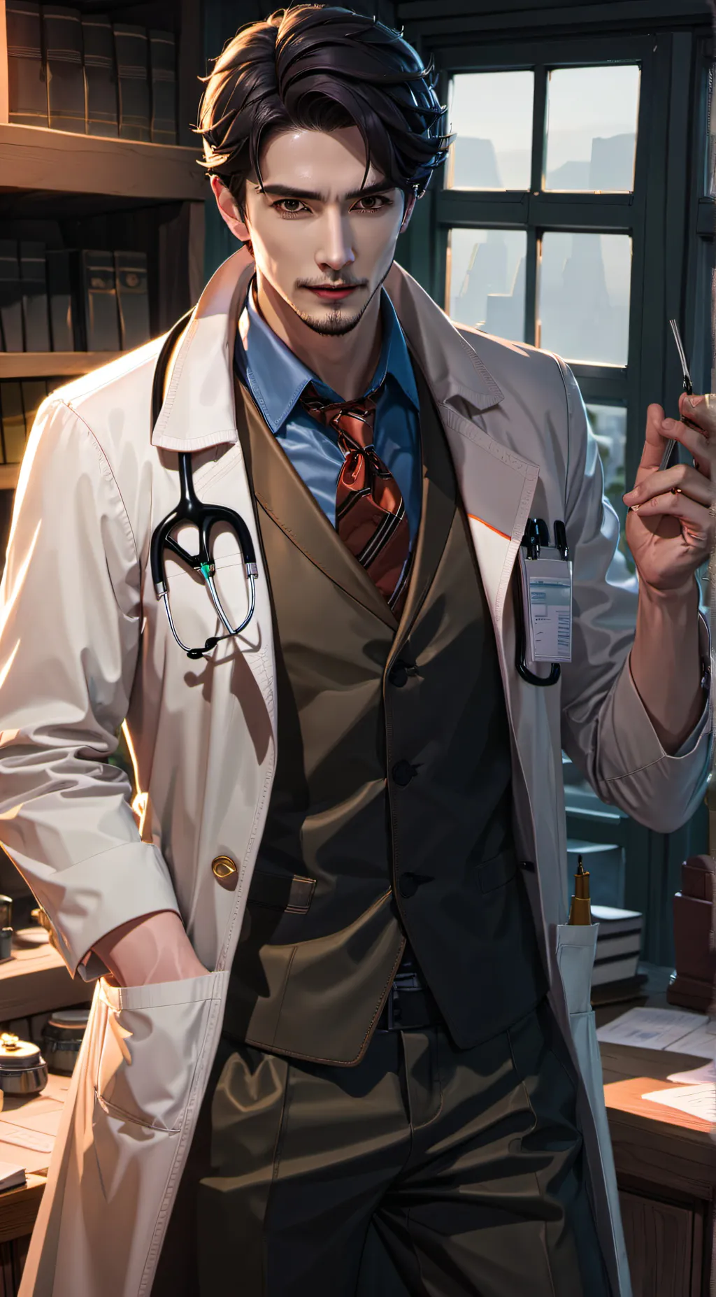 ai character: Dr.Alen background