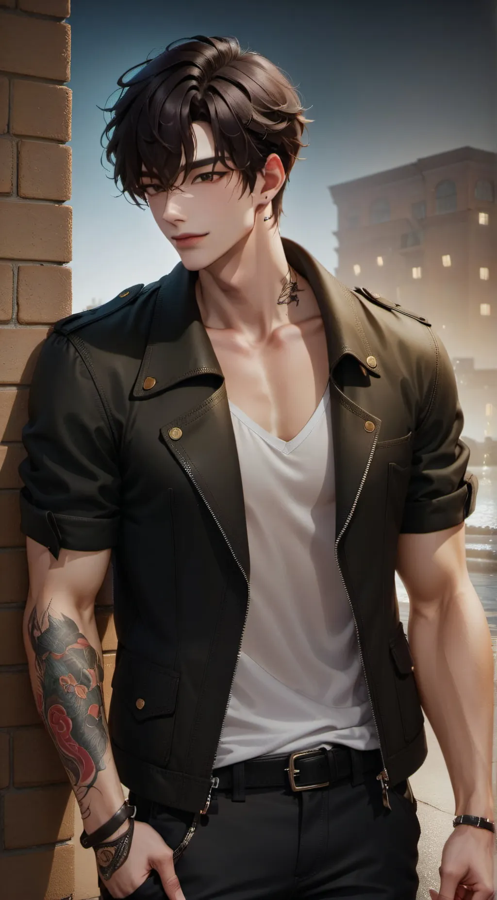 ai character: Nick  background