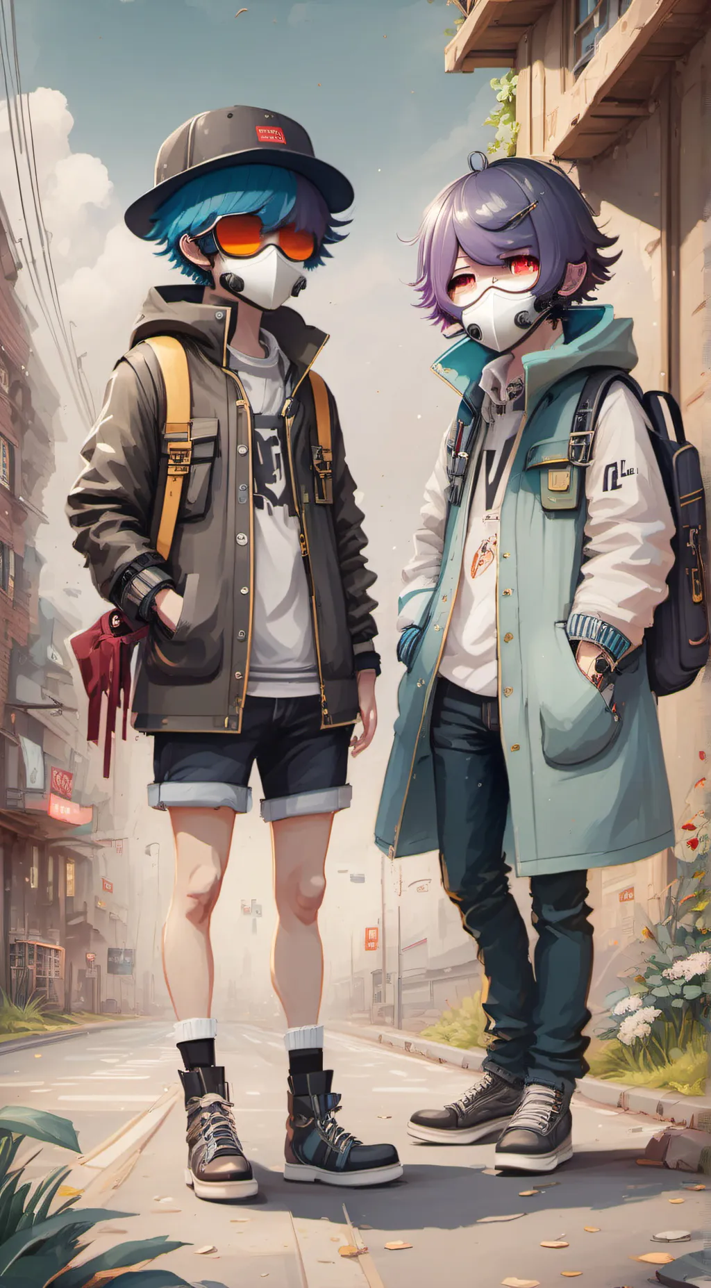 ai character: n and uzi background